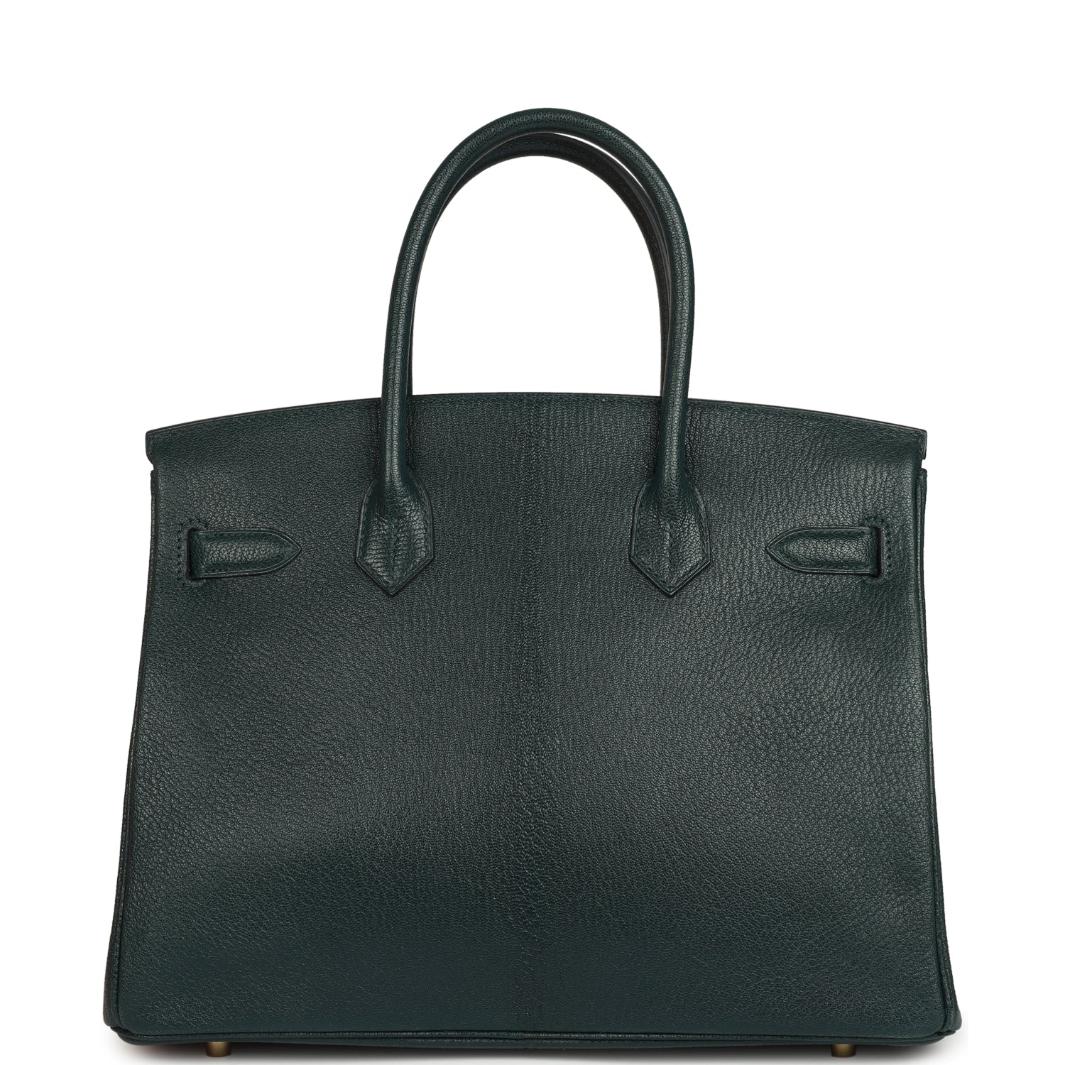 Pre-owned Hermes Birkin 30 Vert Cypress Chevre de Coromandel Gold Hardware