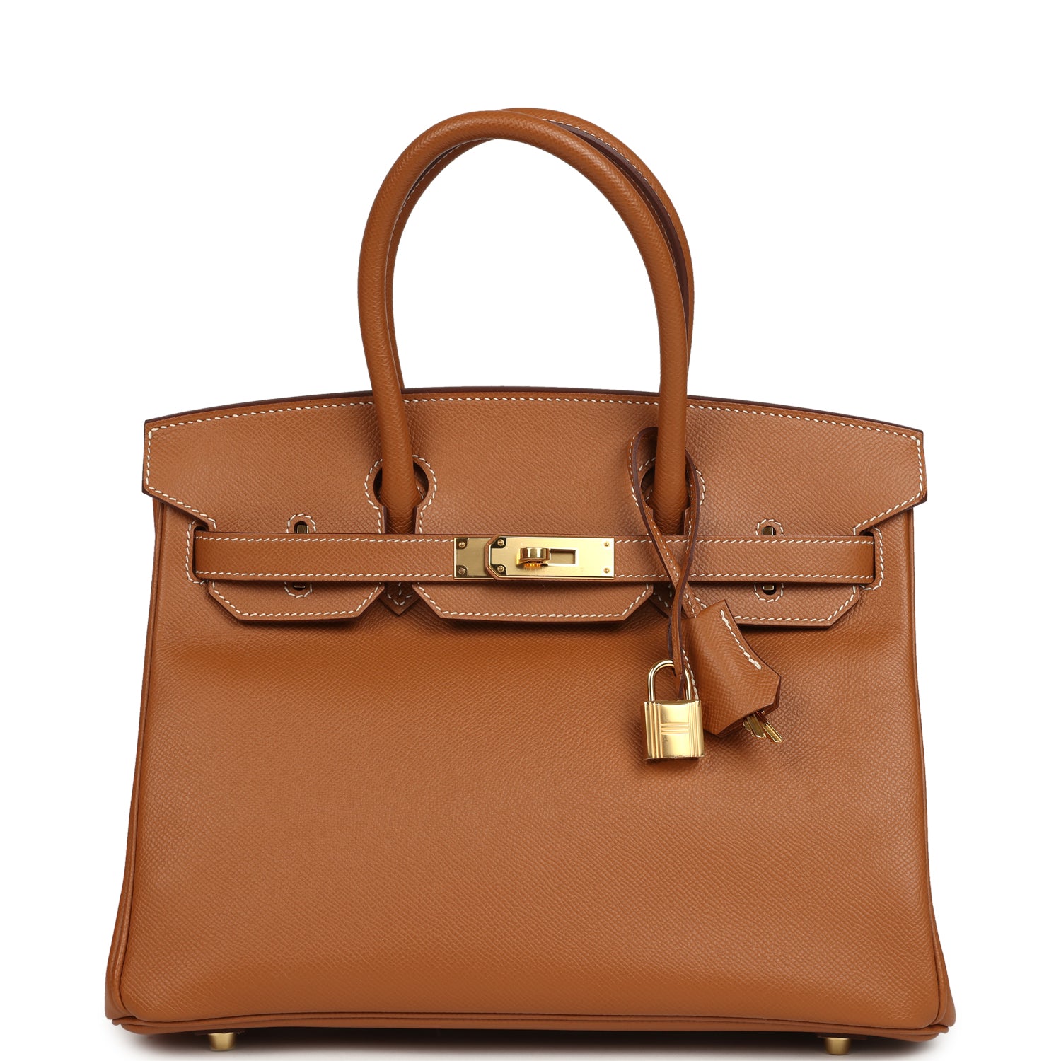 Pre-owned Hermes Birkin 30 Gold Epsom Gold Hardware