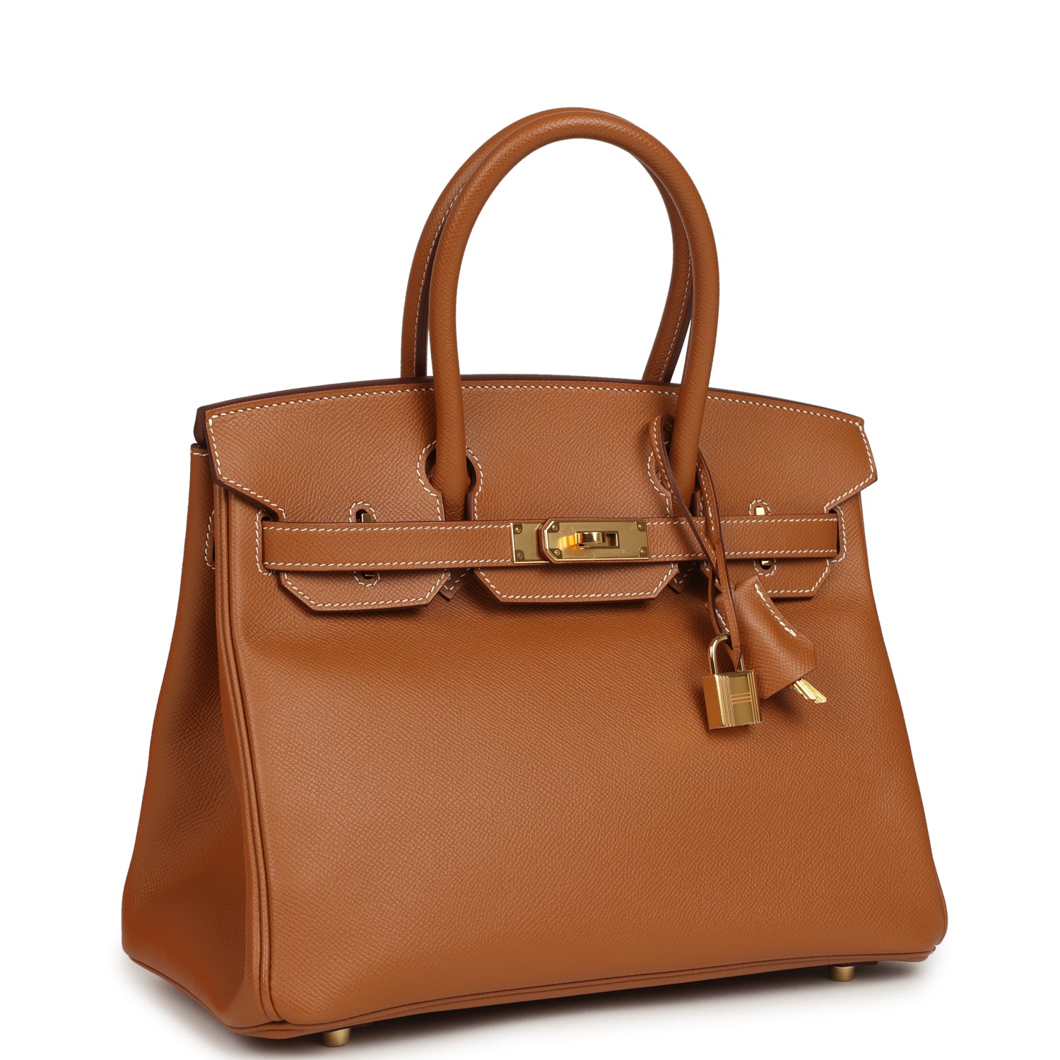 Pre-owned Hermes Birkin 30 Gold Epsom Gold Hardware