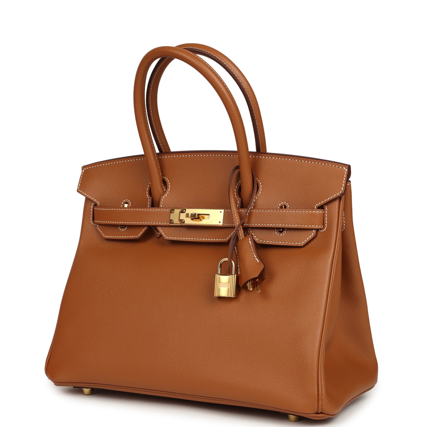 Pre-owned Hermes Birkin 30 Gold Epsom Gold Hardware