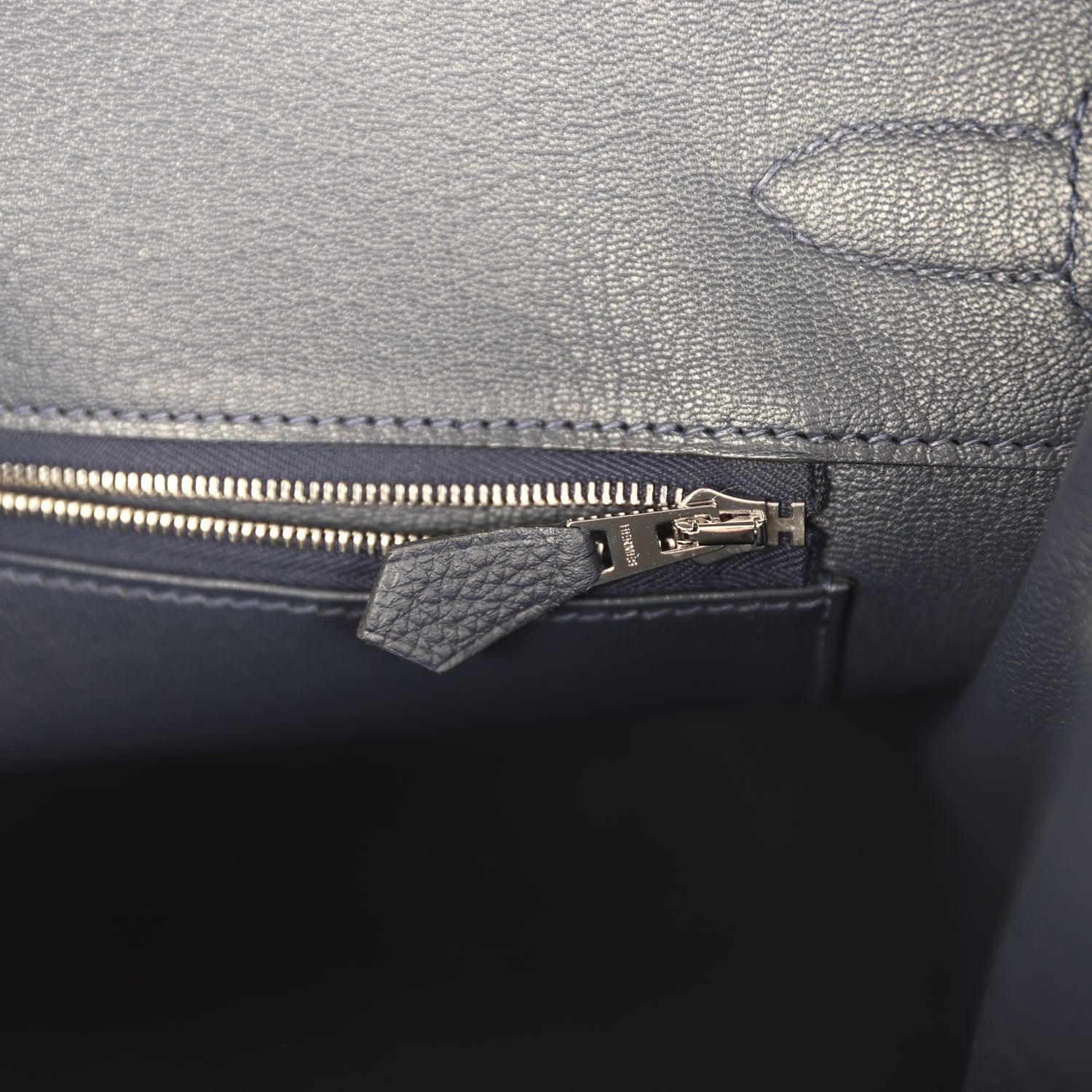 Hermes Birkin 35 Bleu Nuit Togo Palladium Hardware
