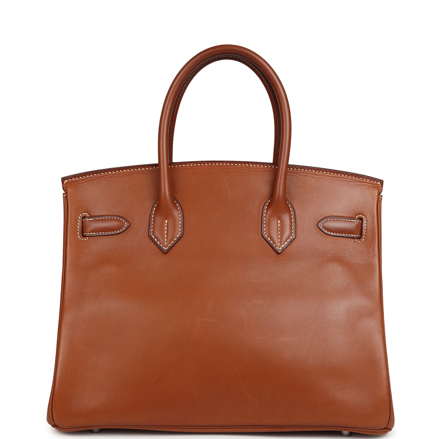 Vintage Hermes Birkin 30 Fauve Barenia Palladium Hardware