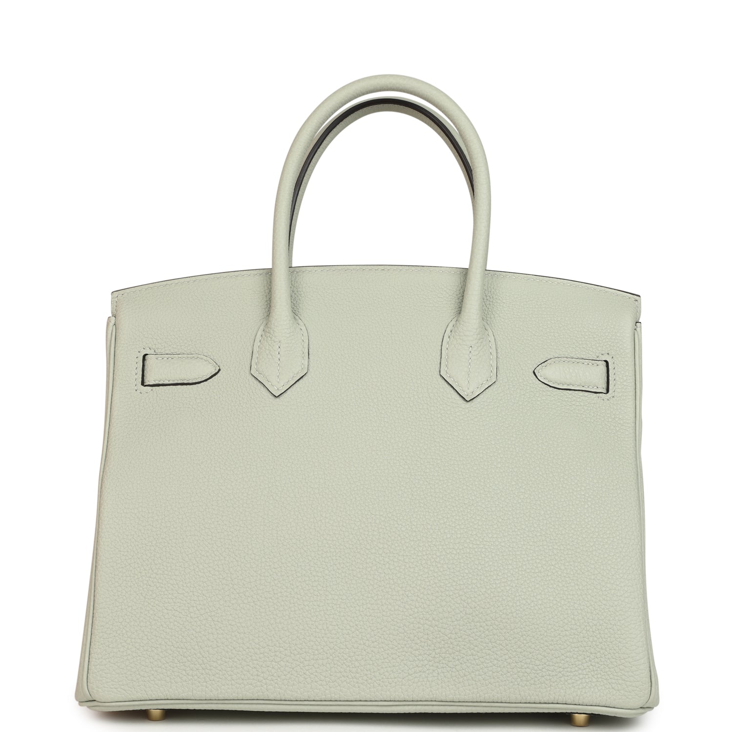 Pre-owned Hermes Birkin 30 Gris Neve Togo Gold Hardware