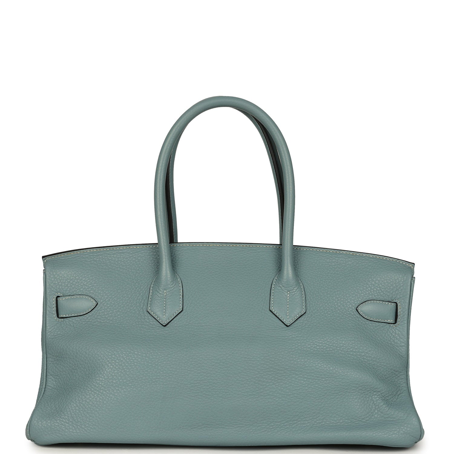 Vintage Hermes Shoulder Birkin 42 JPG Ciel Clemence Palladium Hardware