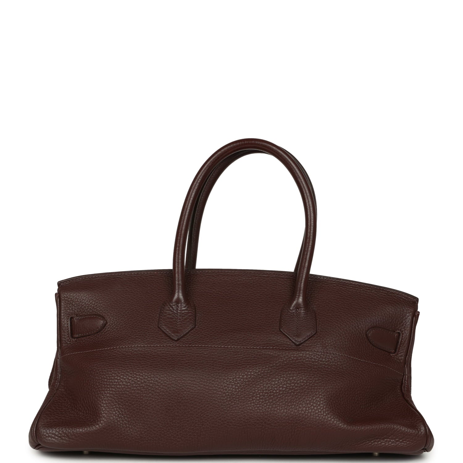 Vintage Hermes Shoulder Birkin 42 JPG Havane Clemence Palladium Hardware