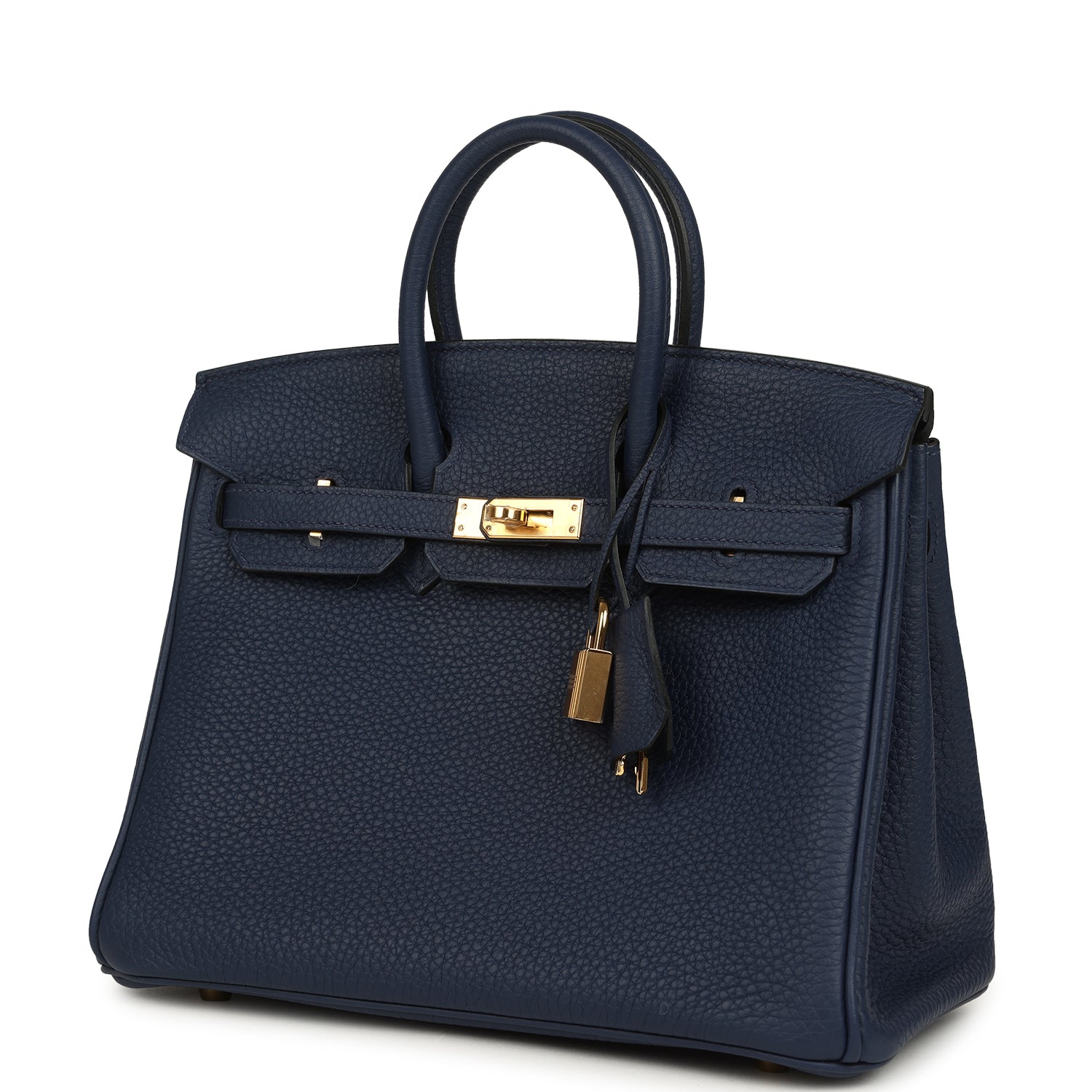 Hermes Birkin 25 Bleu Navy Togo Gold Hardware