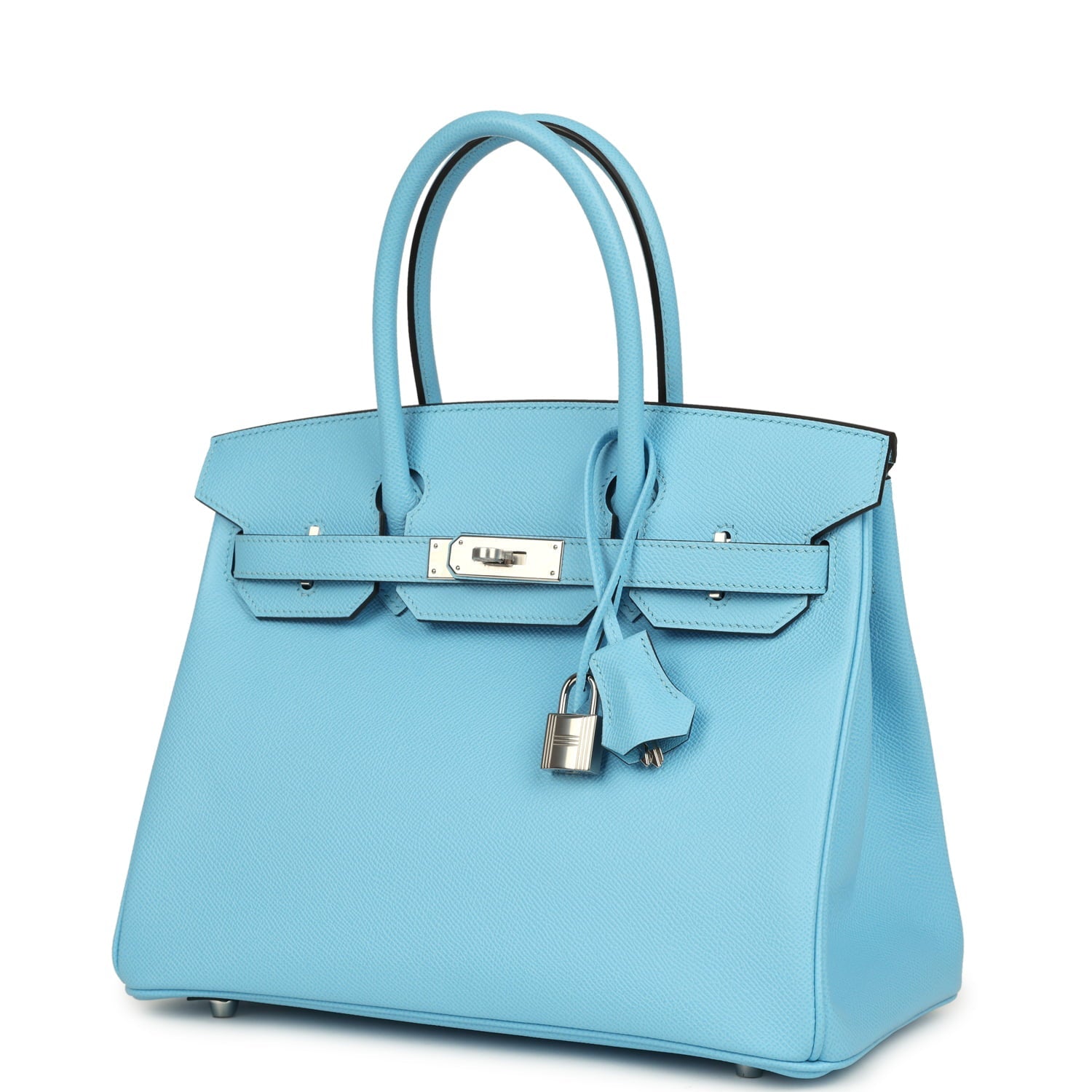 Hermes Birkin 30 Bleu Celeste Epsom Palladium Hardware