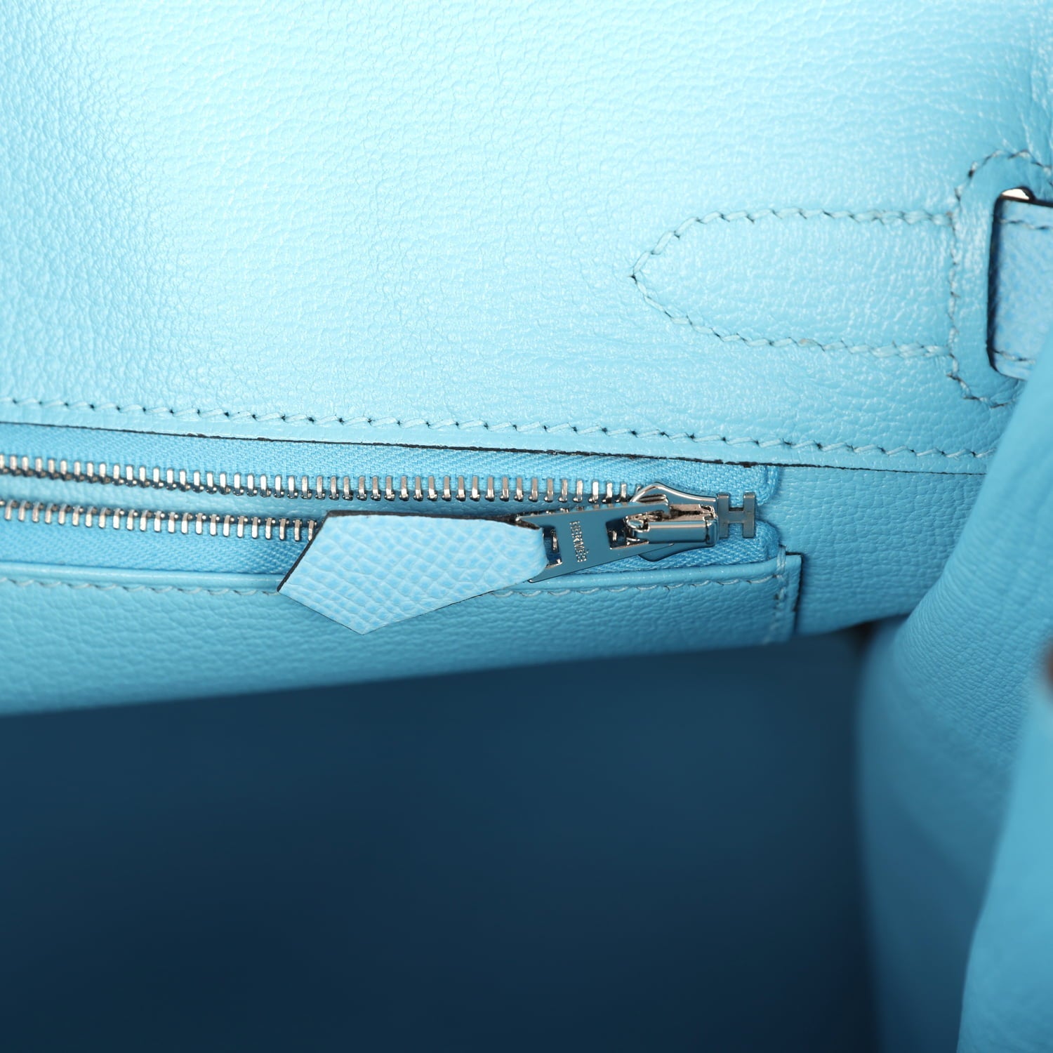 Hermes Birkin 30 Bleu Celeste Epsom Palladium Hardware