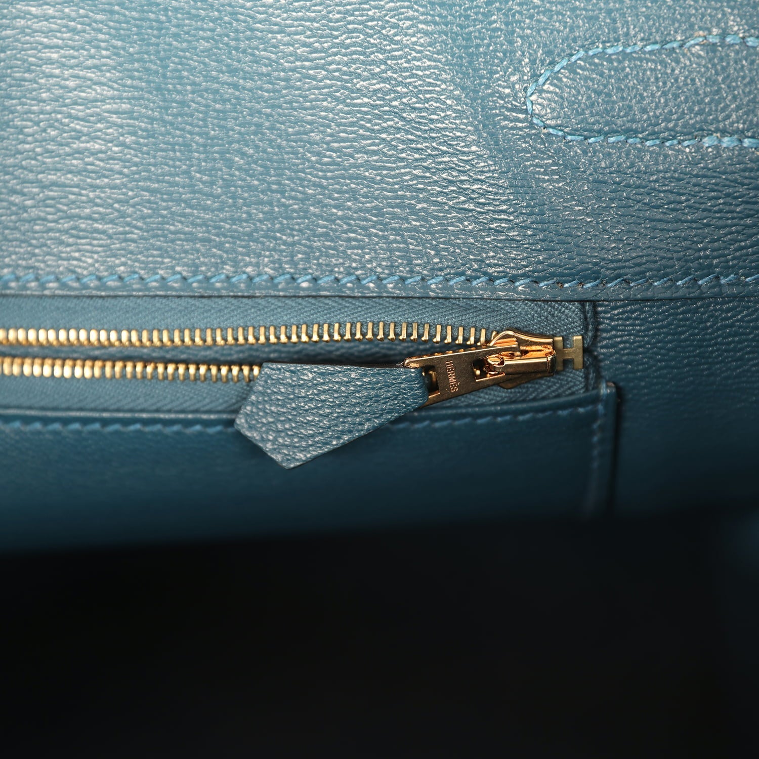 Pre-owned Hermes Birkin 35 Colvert Shiny Porosus Crocodile Gold Hardware