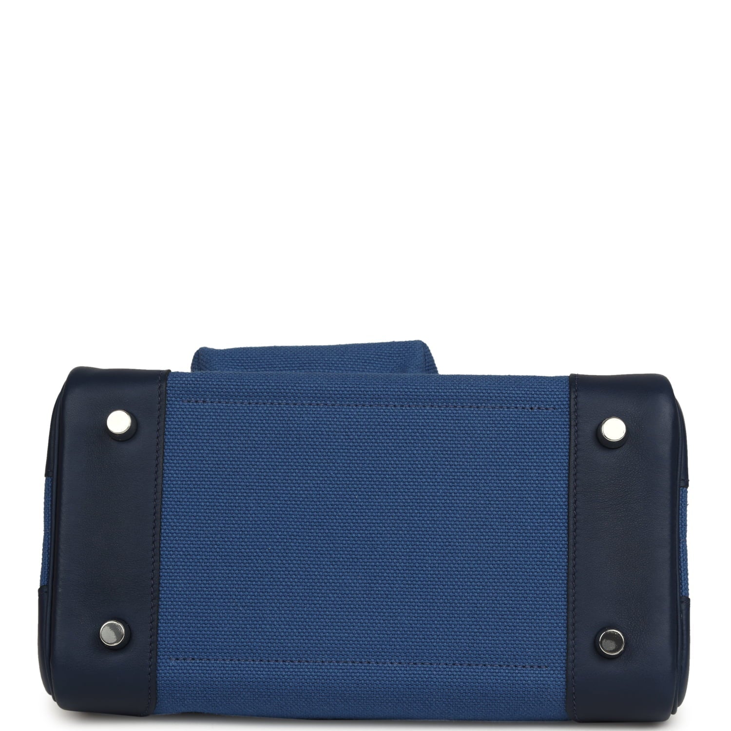 Hermes Birkin Cargo 25 Egee Toile Geoland and Bleu Navy Swift Palladium Hardware