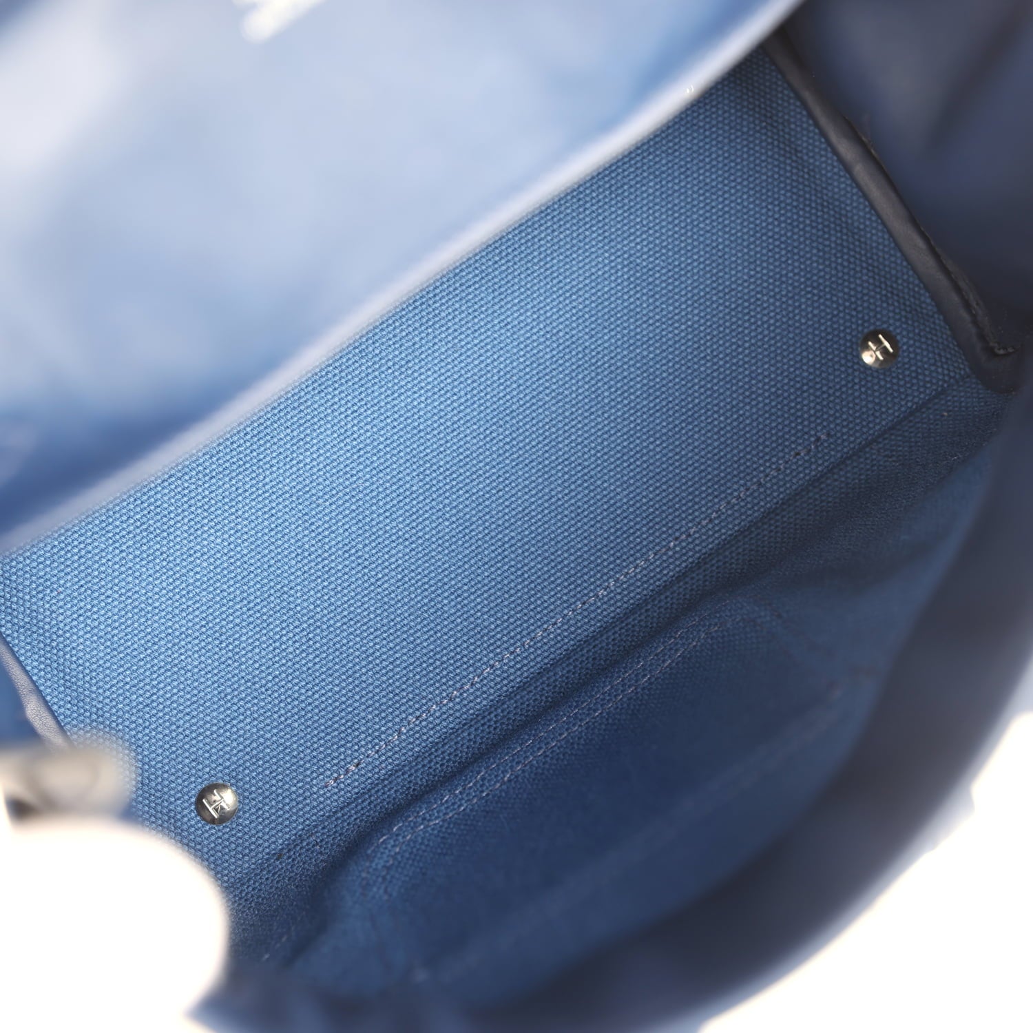 Hermes Birkin Cargo 25 Egee Toile Geoland and Bleu Navy Swift Palladium Hardware