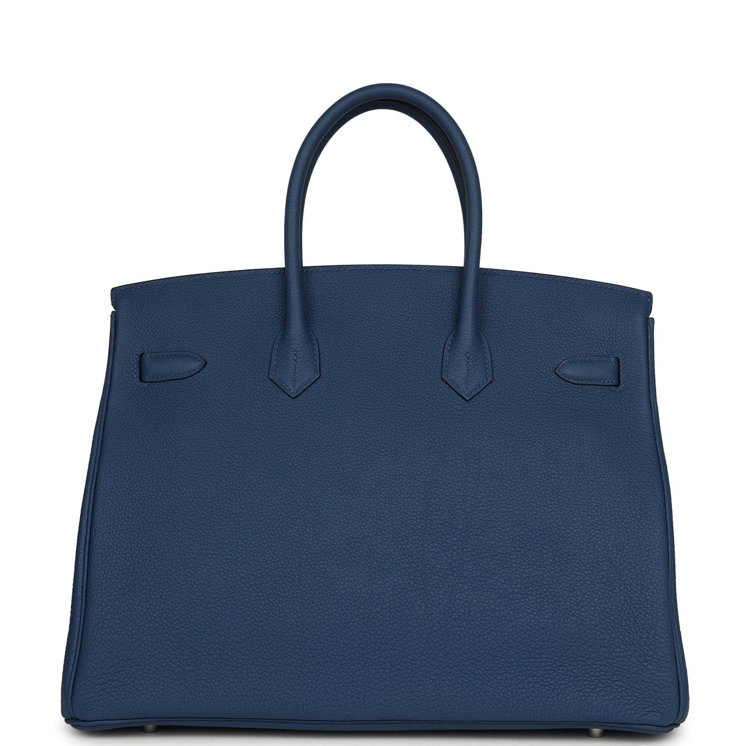 Hermes Birkin 35 Bleu Tie Togo Palladium Hardware