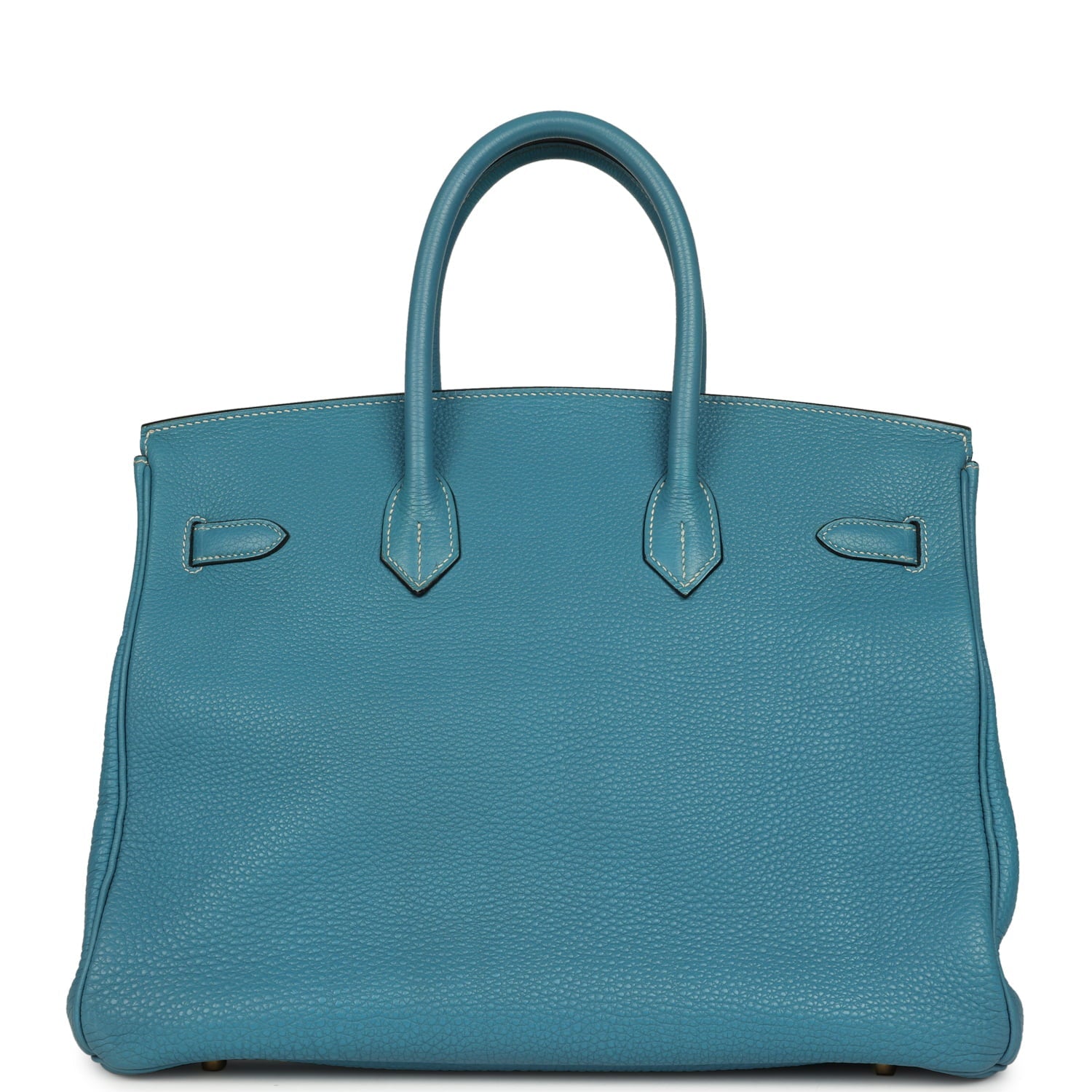 Vintage Hermes Birkin 35 Blue Jean Togo Gold Hardware