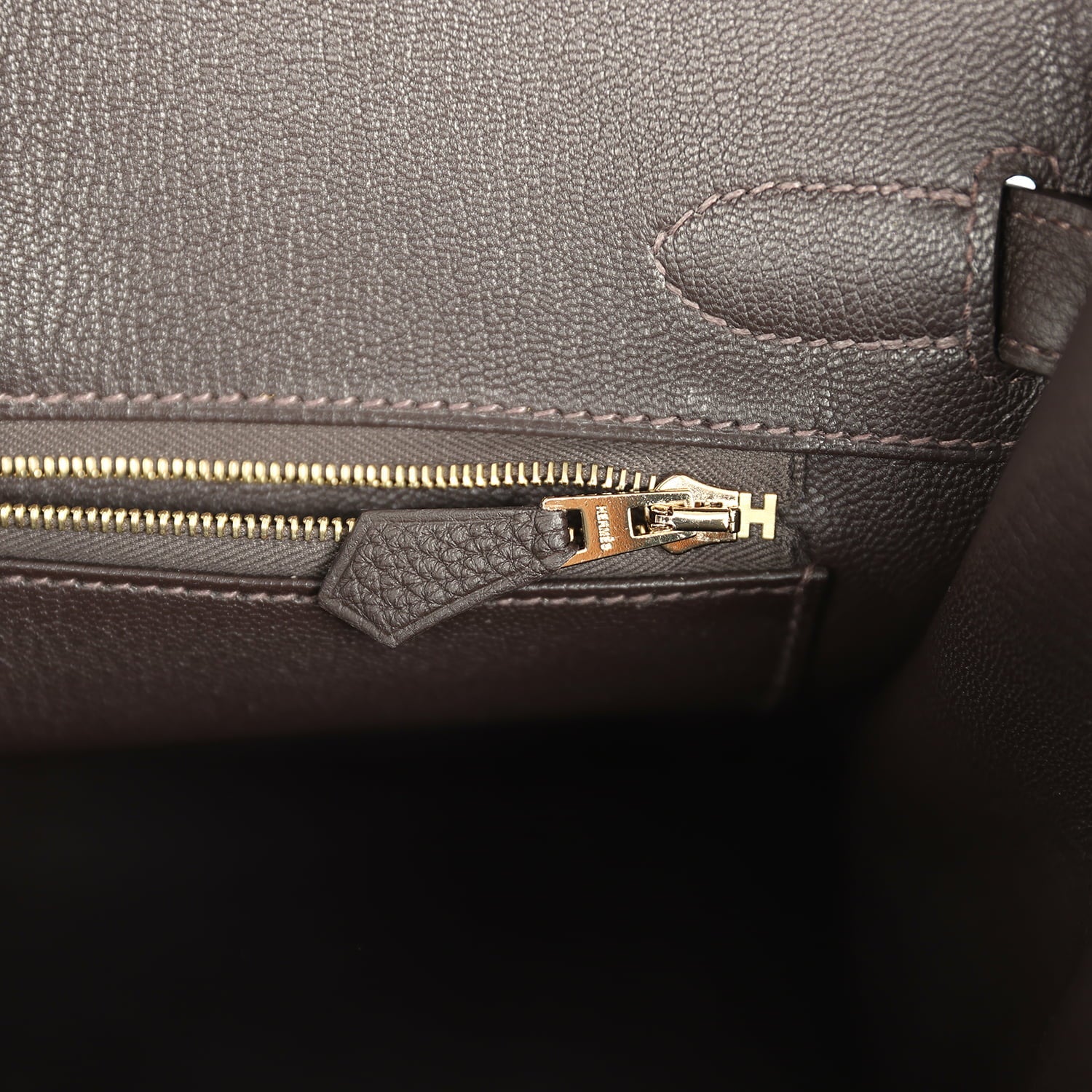 Hermes Birkin 30 Bai Brun Togo Gold Hardware