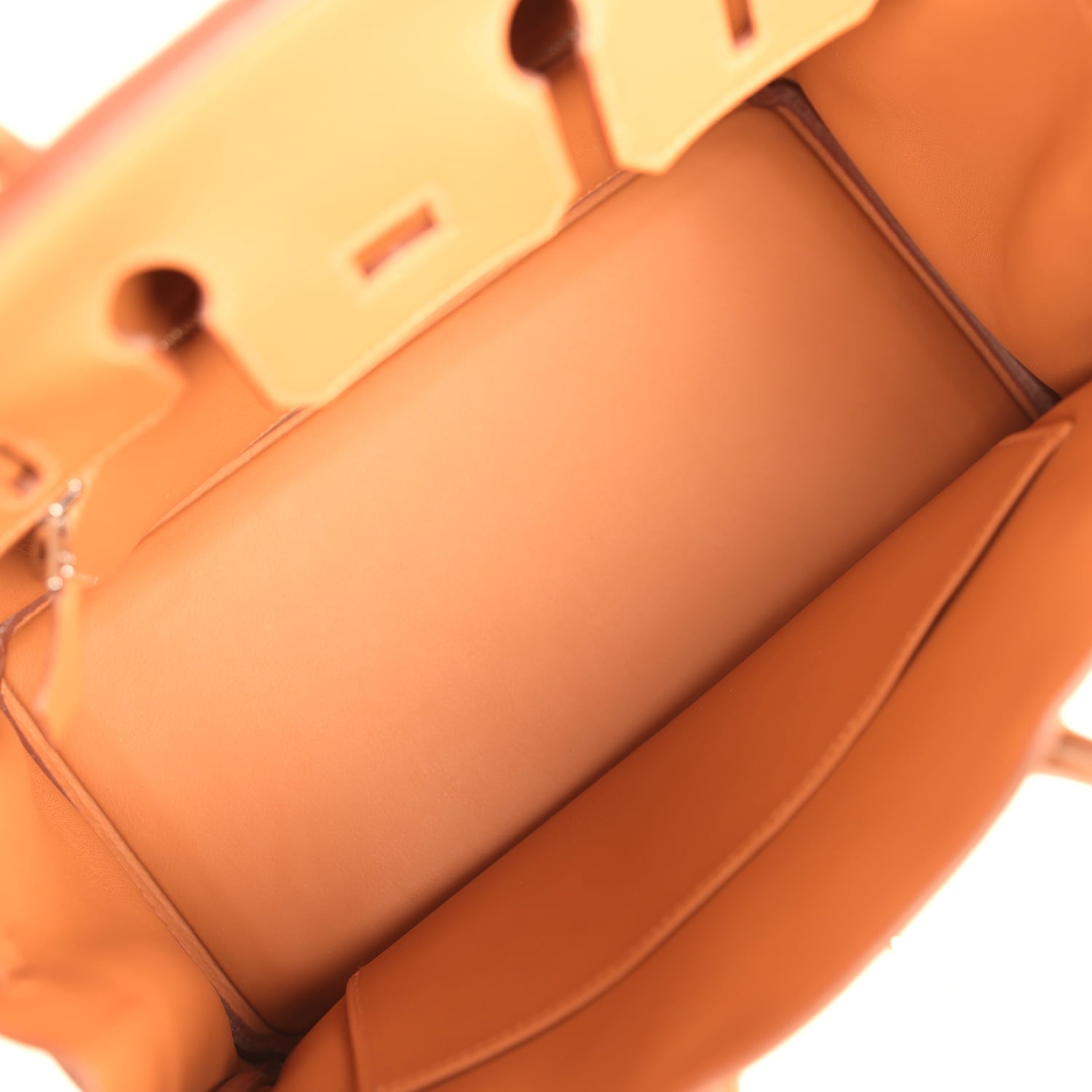 Pre-owned Hermes Birkin 25 Chamois Grizzly and Gold Swift Palladium Hardware