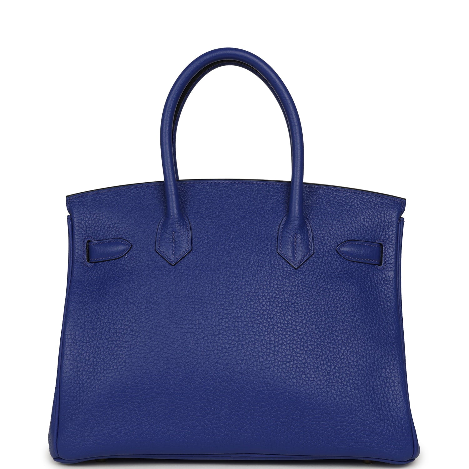 Pre-owned Hermes Birkin 30 Bleu Electric Togo Gold Hardware