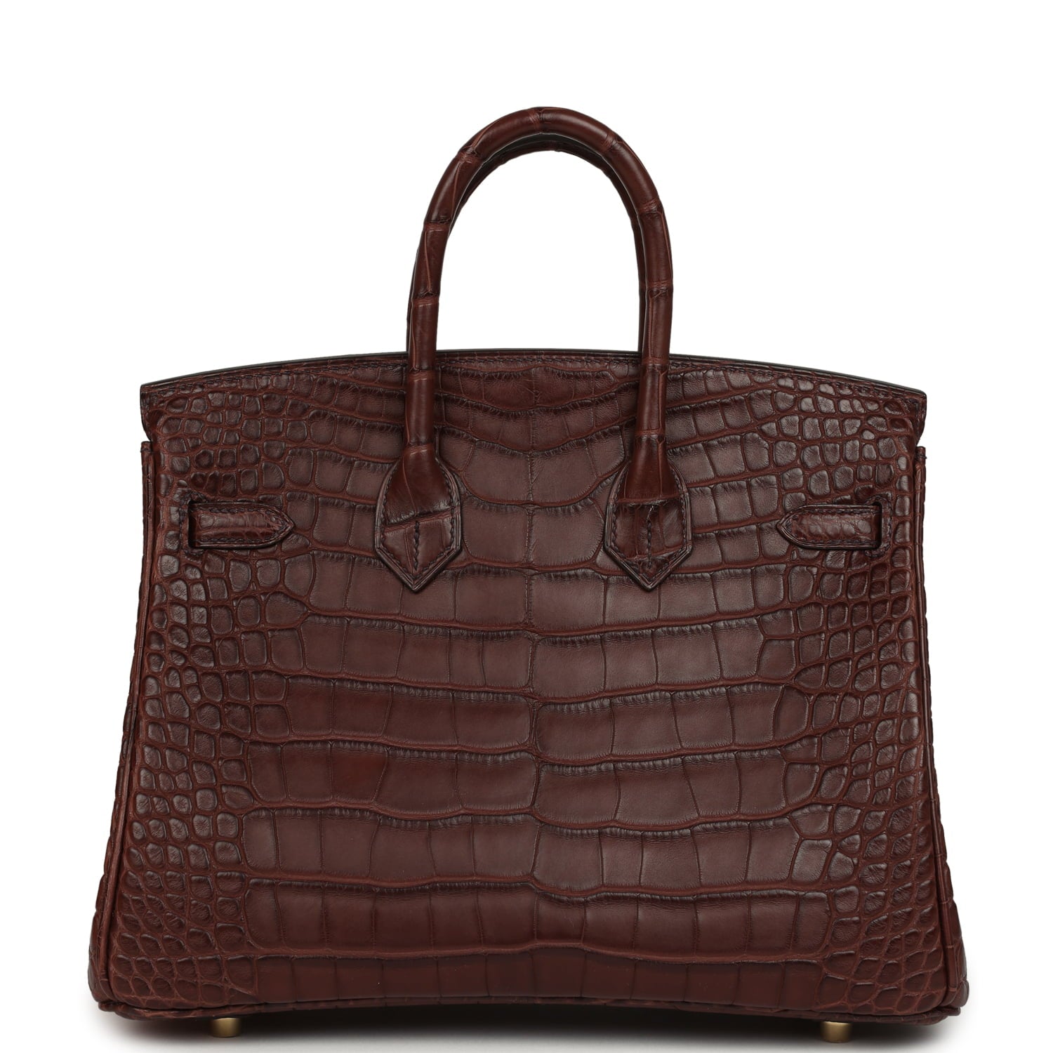 Hermes Birkin 25 Havane Matte Alligator Gold Hardware