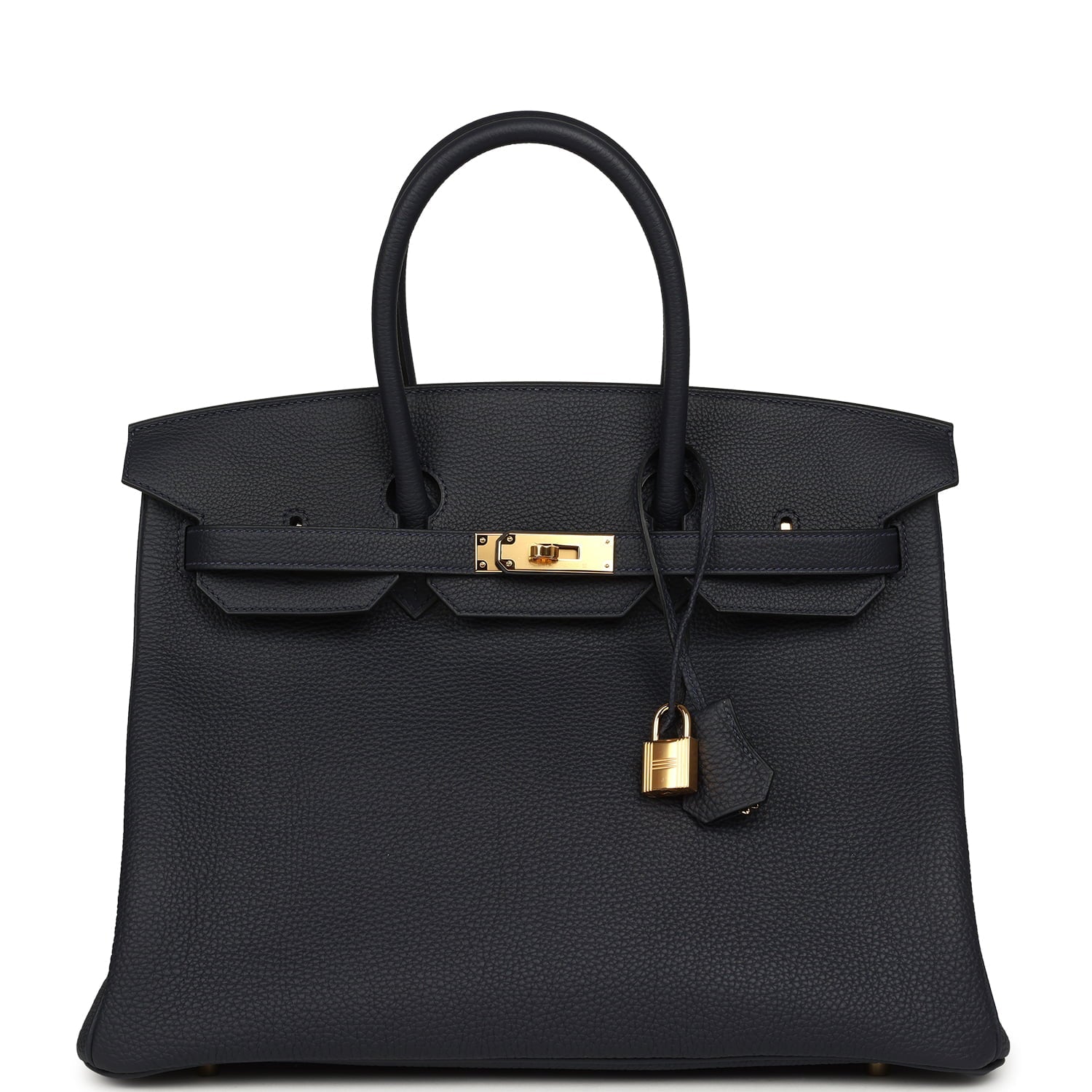 Hermes Birkin 35 Bleu Nuit Togo Gold Hardware