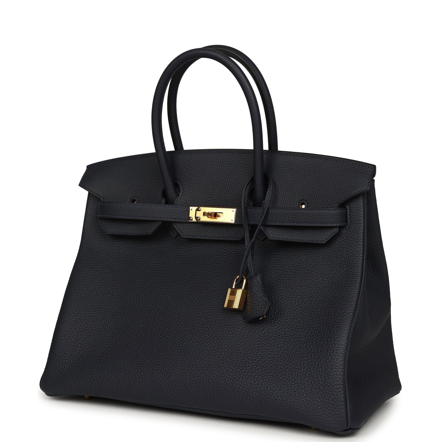 Hermes Birkin 35 Bleu Nuit Togo Gold Hardware