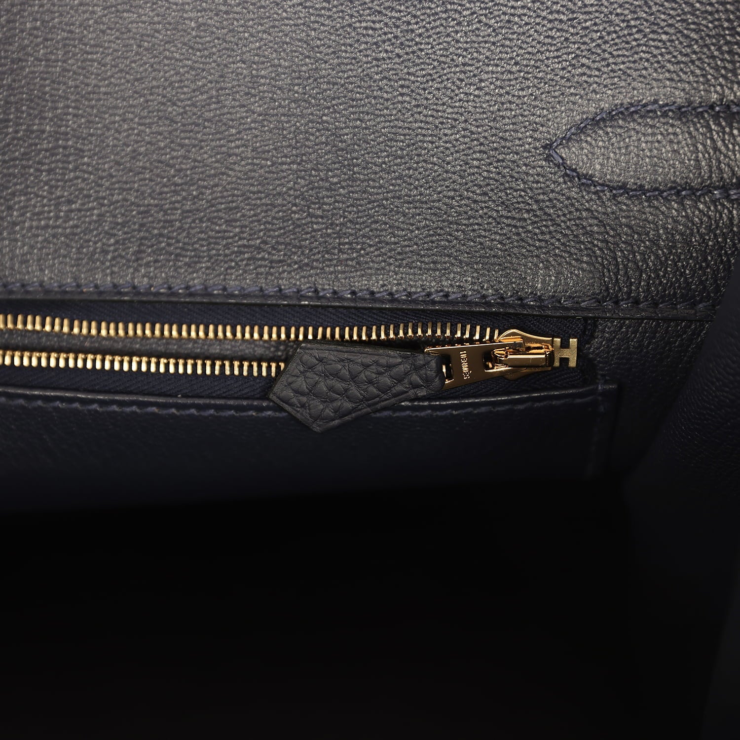 Hermes Birkin 35 Bleu Nuit Togo Gold Hardware