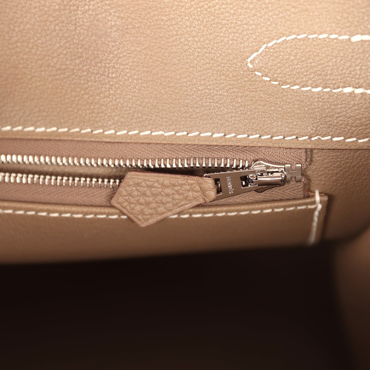 Hermes Birkin 30 Etoupe Togo Palladium Hardware