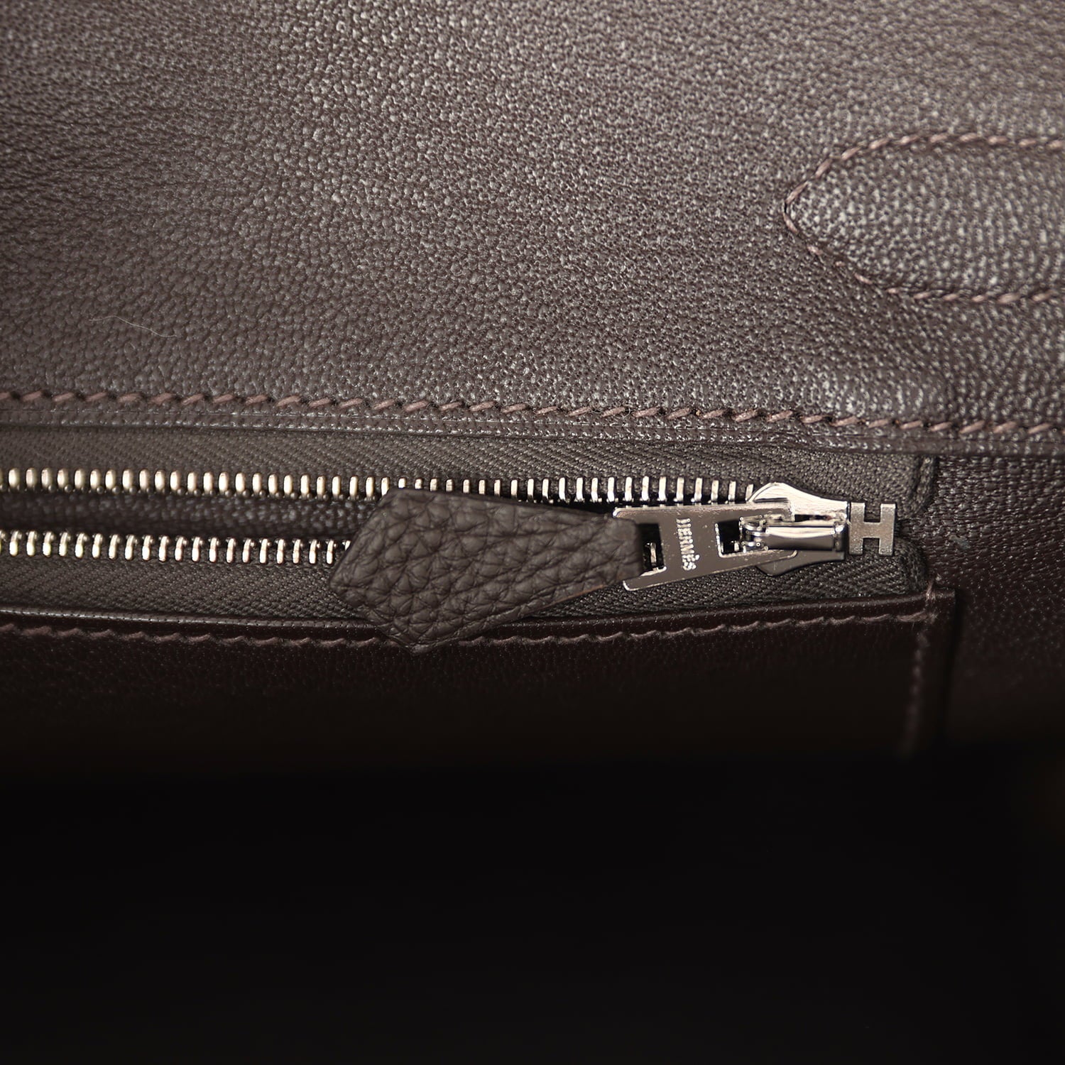 Hermes Birkin 30 Bai Brun Togo Palladium Hardware
