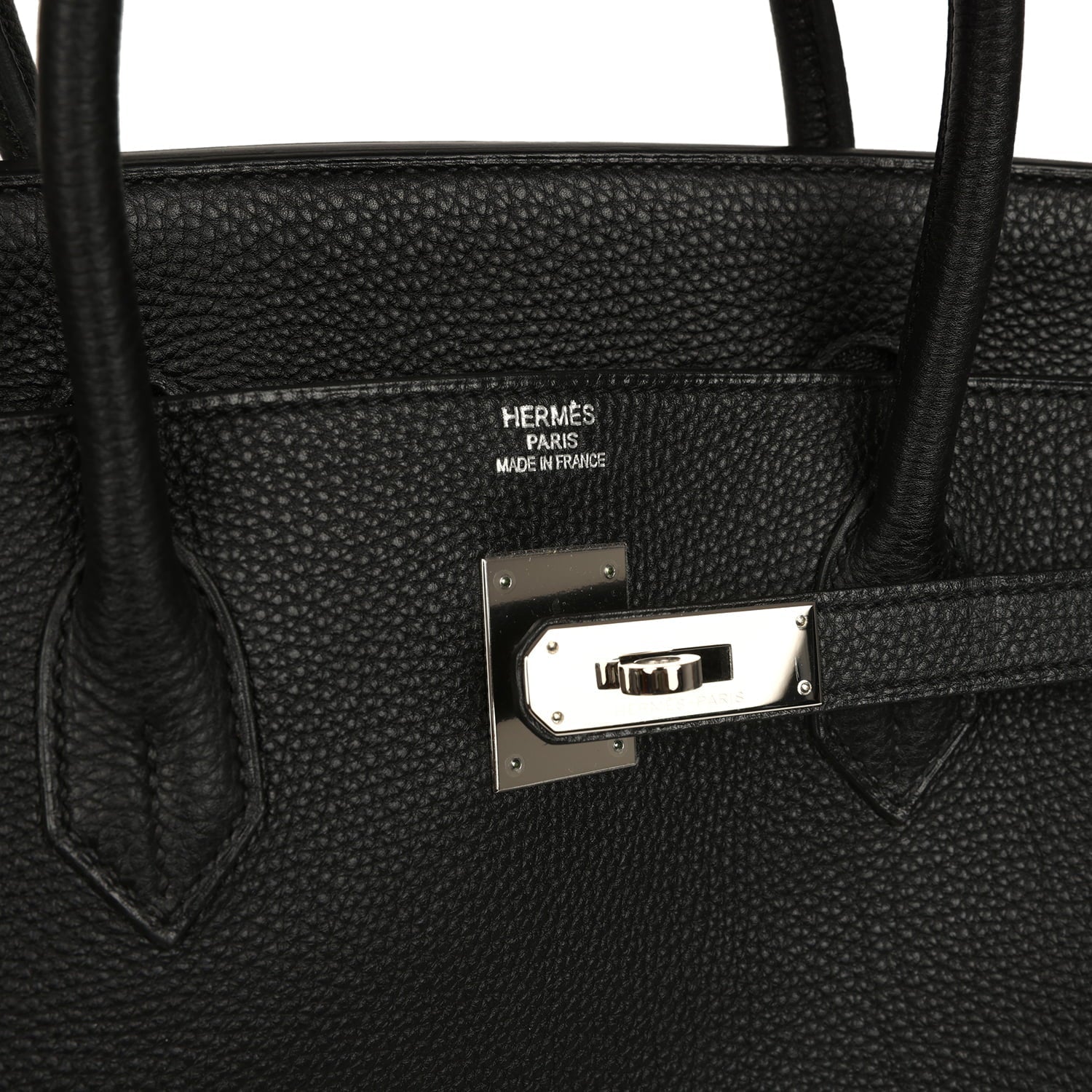 Pre-owned Hermes Birkin 40 Black Togo Palladium Hardware