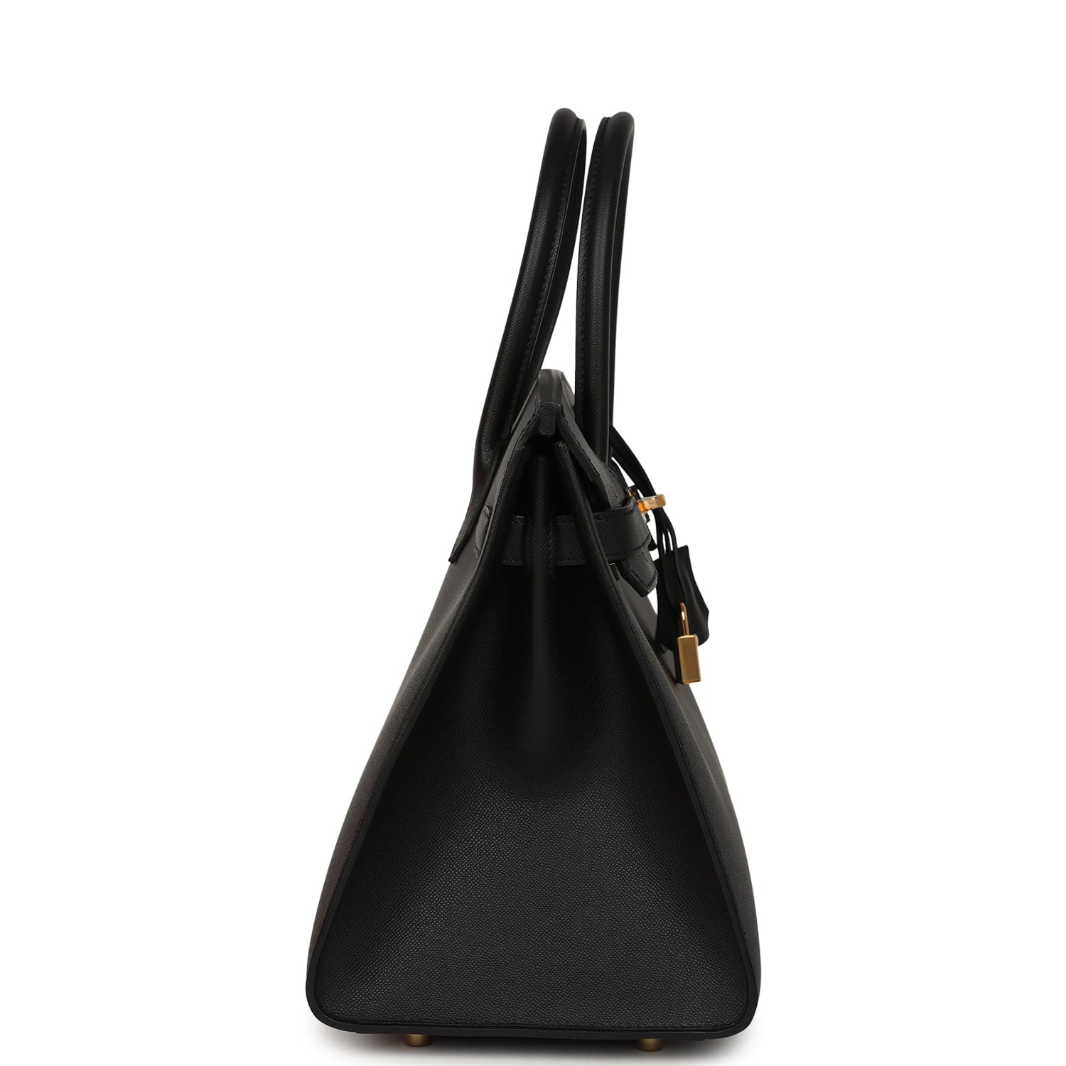 Hermes Birkin Sellier 30 Black Madame Gold Hardware