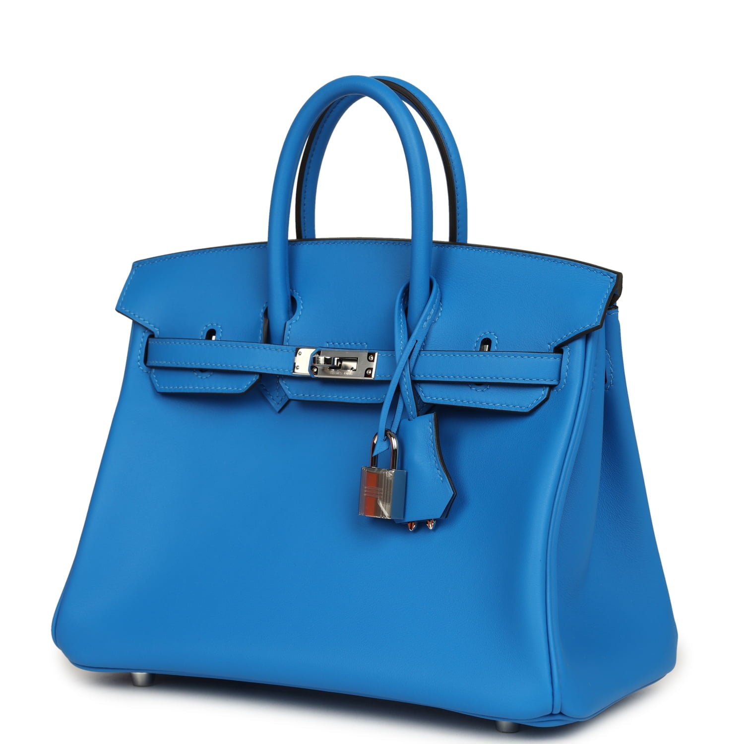 Hermes Birkin 25 Bleu Hydra Swift Palladium Hardware
