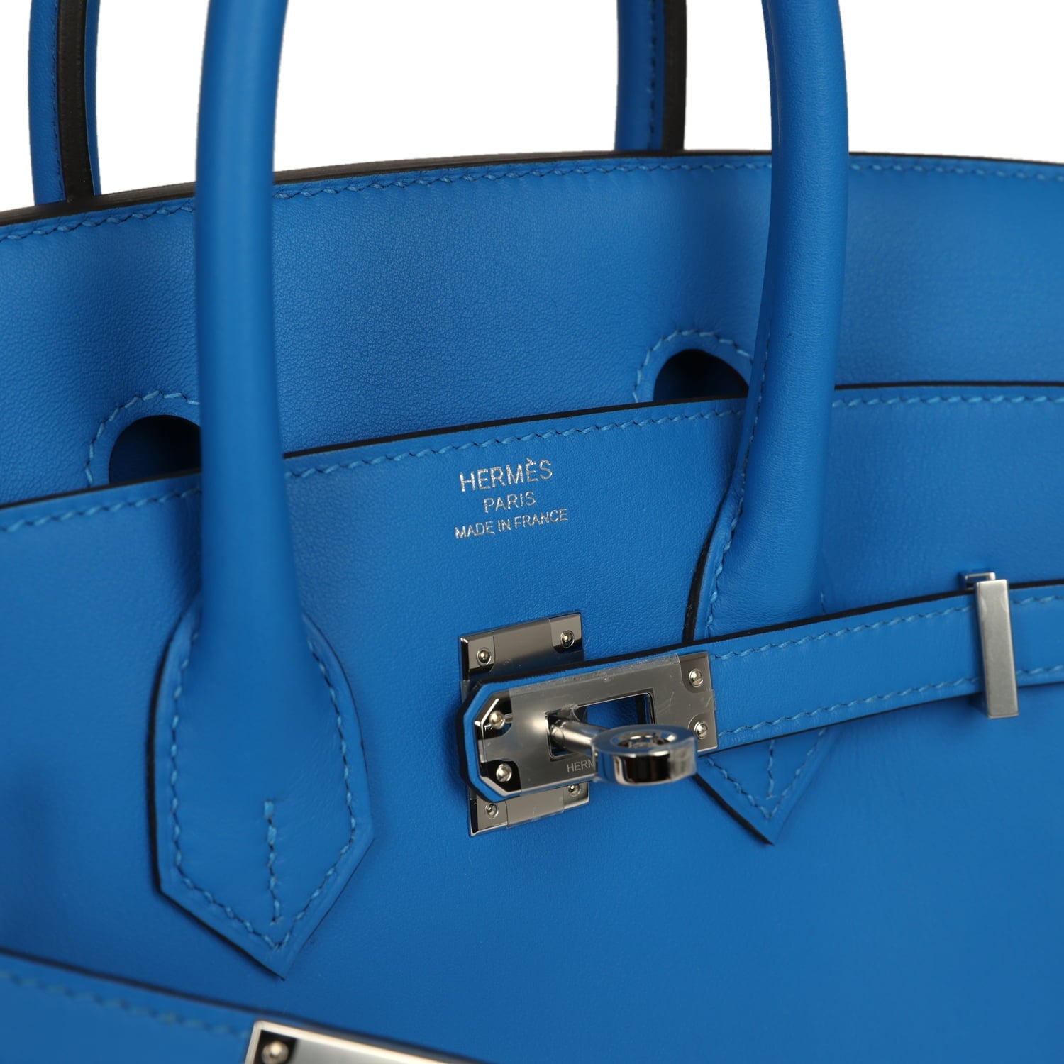 Hermes Birkin 25 Bleu Hydra Swift Palladium Hardware