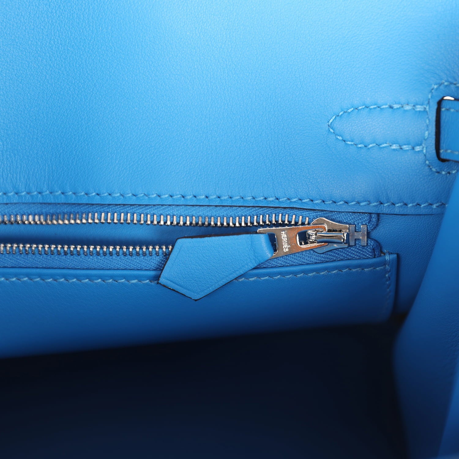 Hermes Birkin 25 Bleu Hydra Swift Palladium Hardware