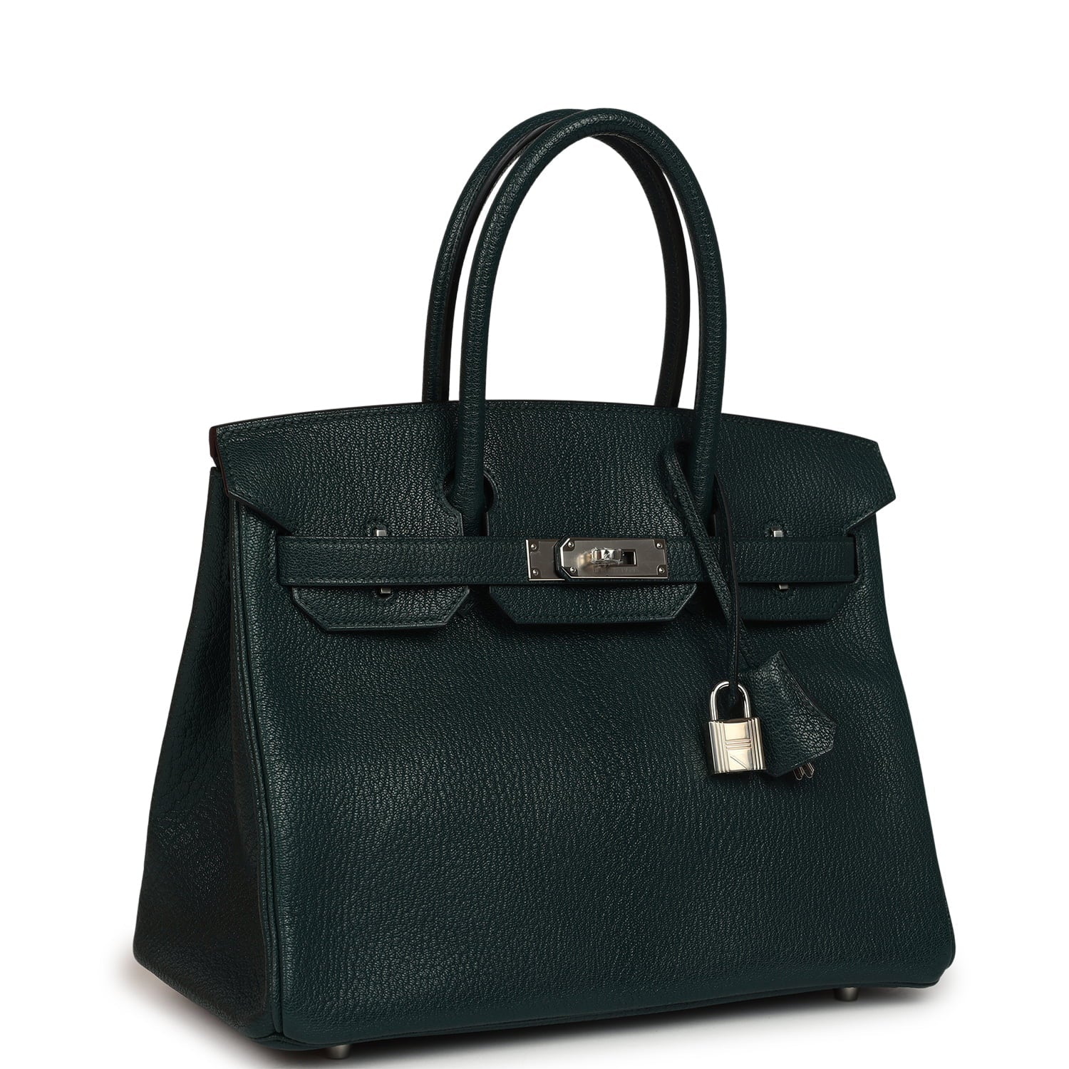 Hermes Birkin 30 Vert Cypress Chevre Coromandel Palladium Hardware