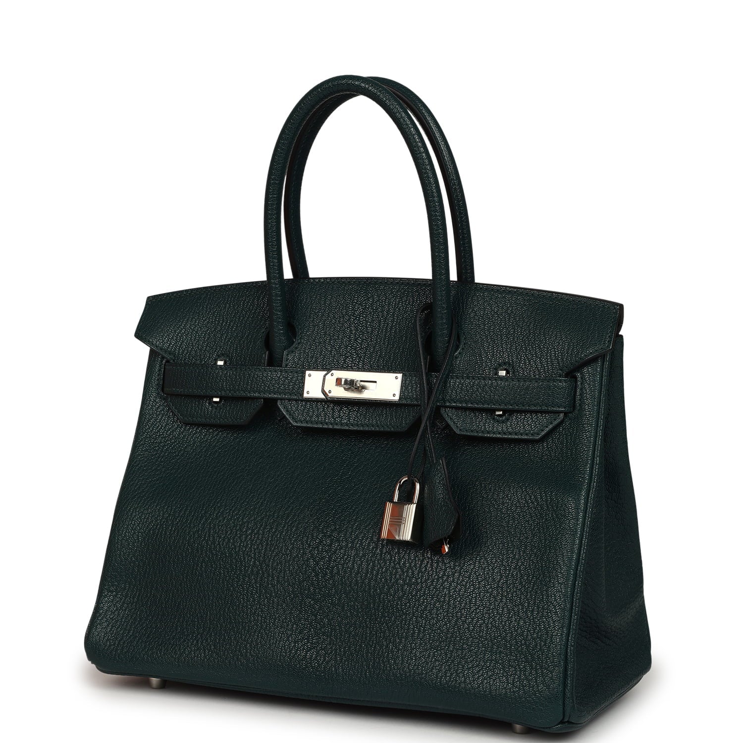Hermes Birkin 30 Vert Cypress Chevre Coromandel Palladium Hardware