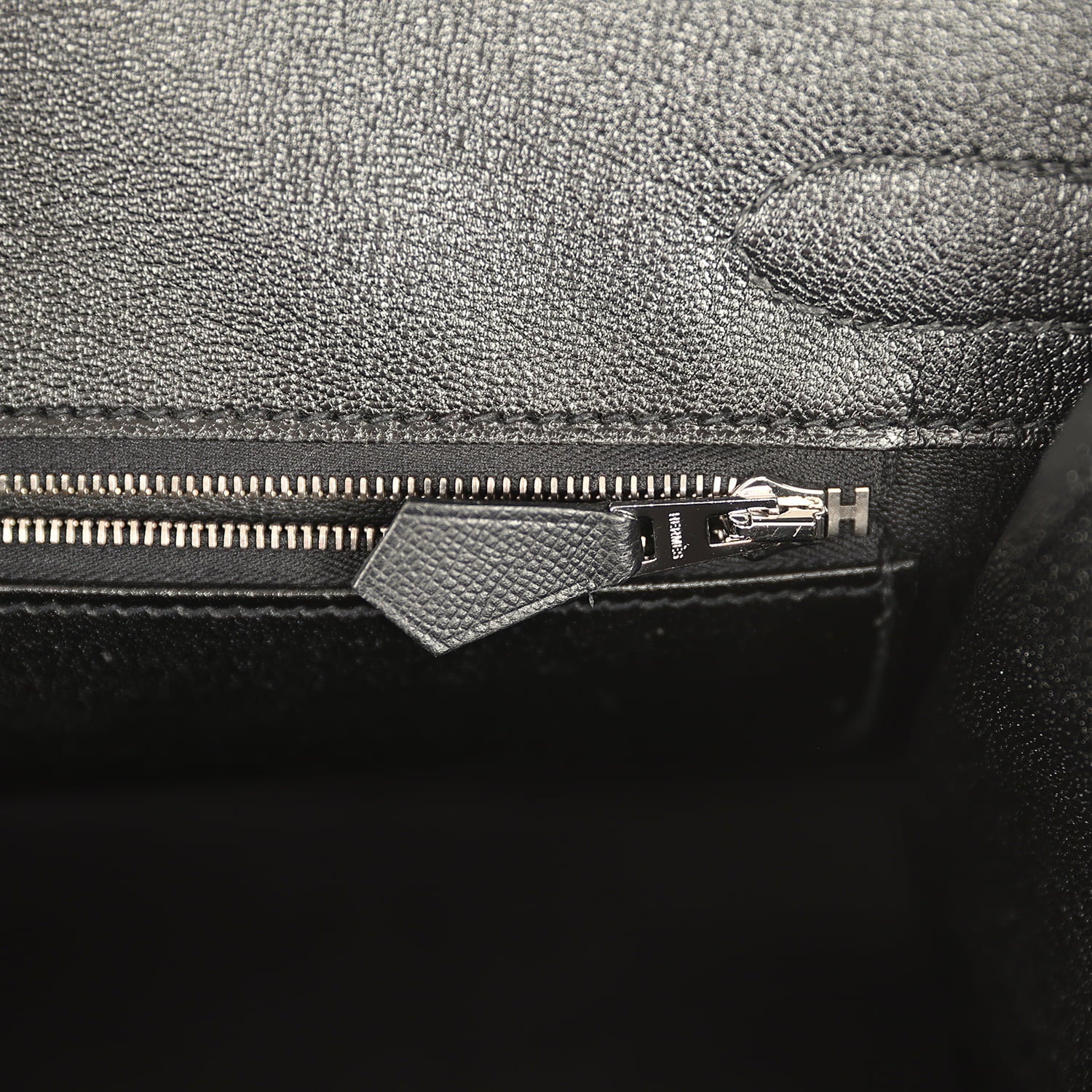 Pre-owned Hermes Birkin Sellier 30 Black Madame Palladium Hardware