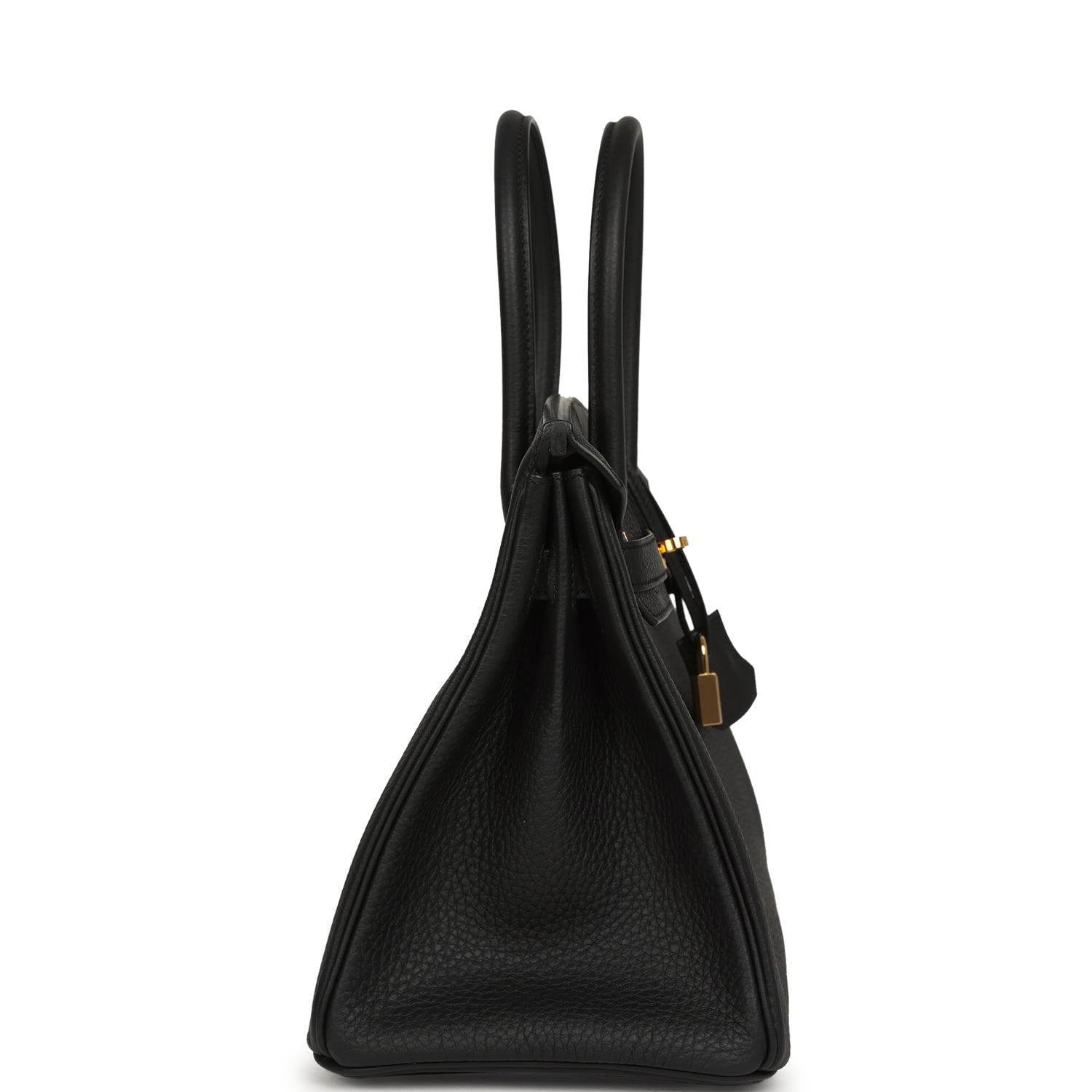 Pre-owned Hermes Birkin 30 Black Togo Gold Hardware