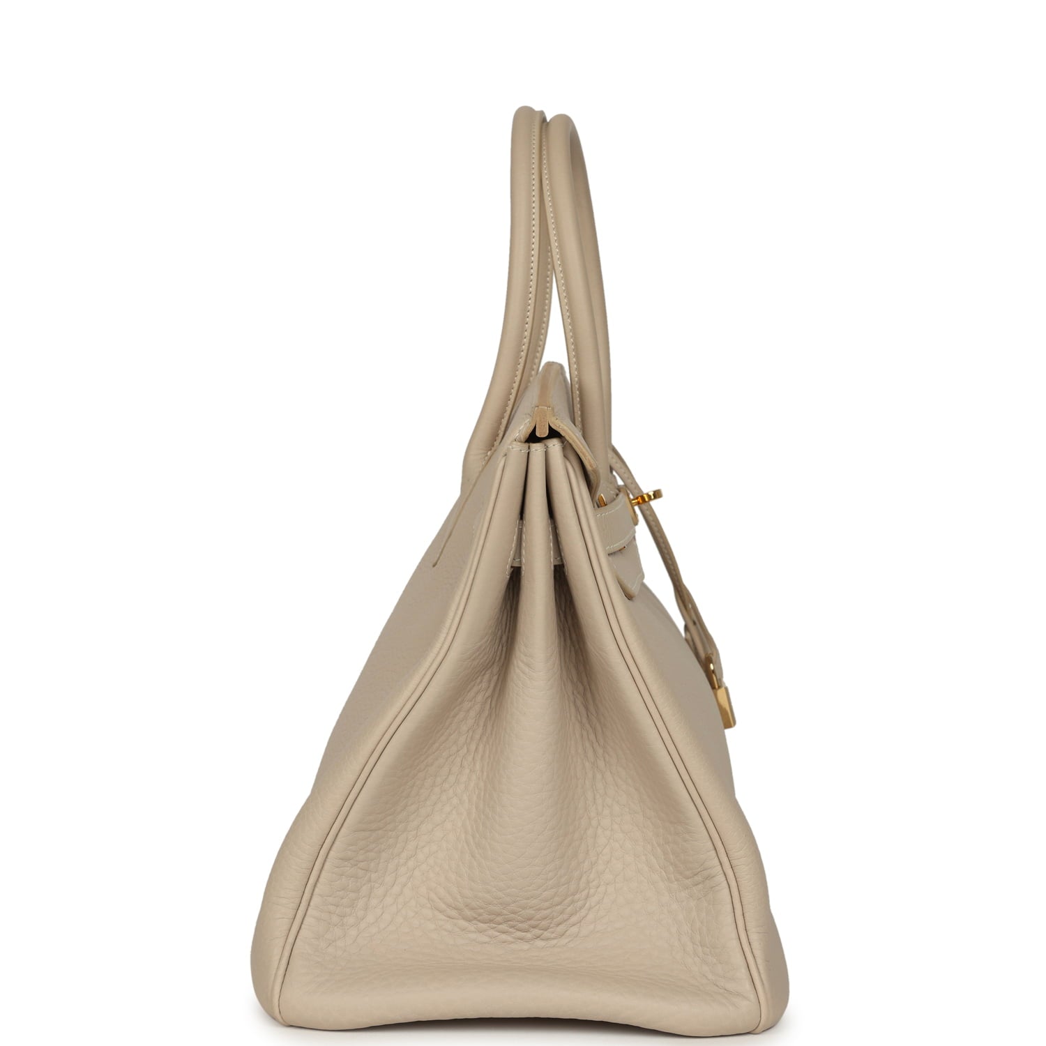 Vintage Hermes Birkin 35 Beige Rose Clemence Palladium Hardware