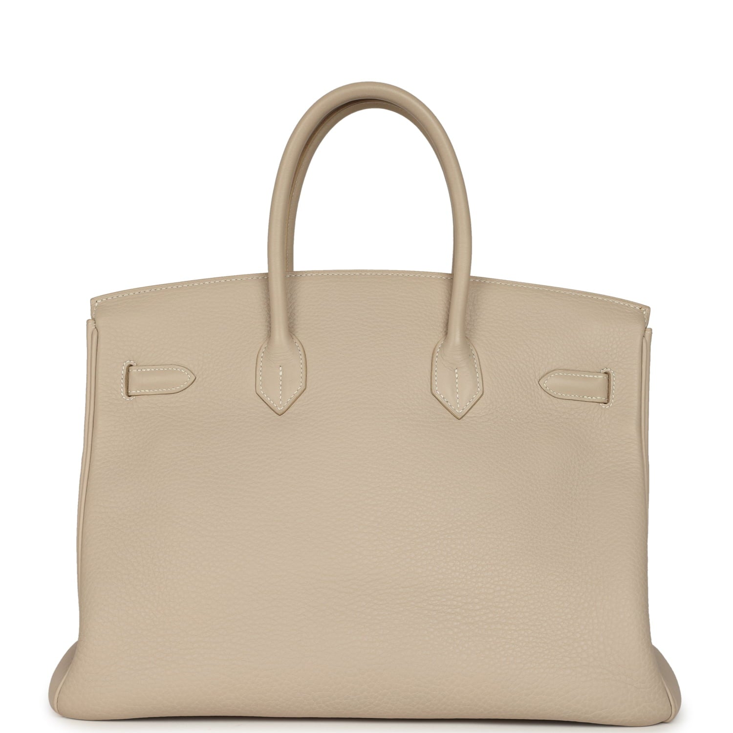 Vintage Hermes Birkin 35 Beige Rose Clemence Palladium Hardware