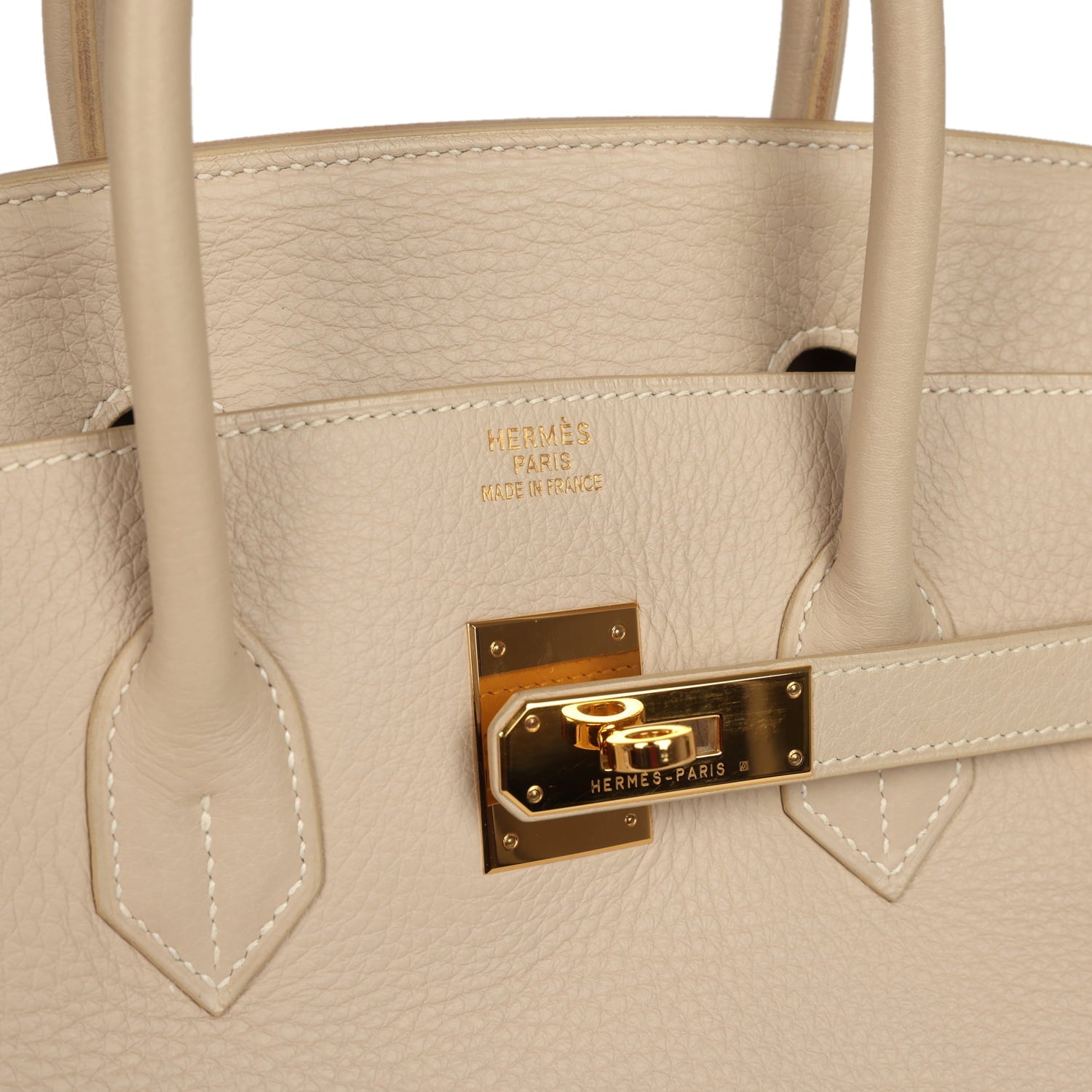 Vintage Hermes Birkin 35 Beige Rose Clemence Palladium Hardware