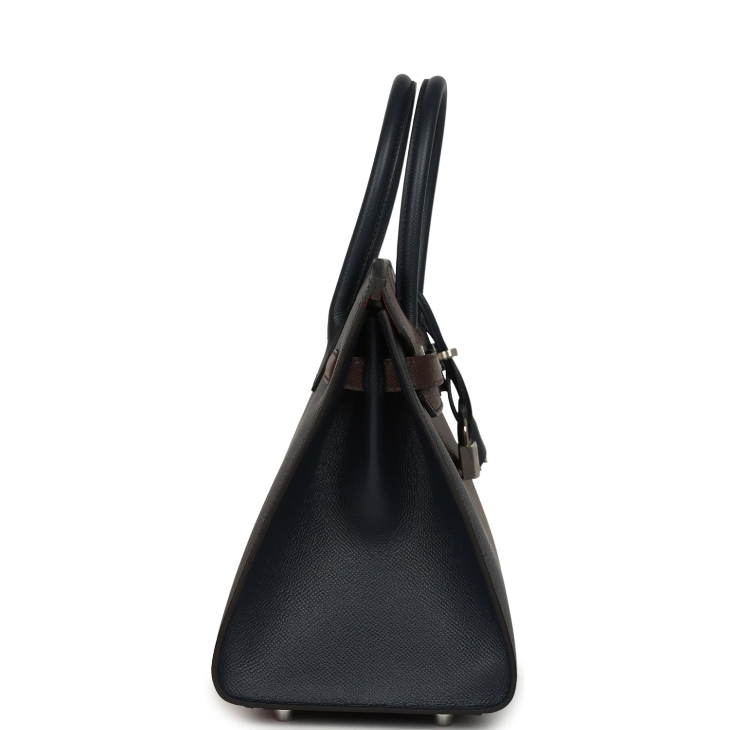 Hermes Casaque Birkin Sellier 30 Rouge Sellier and Bleu Indigo Epsom Palladium Hardware