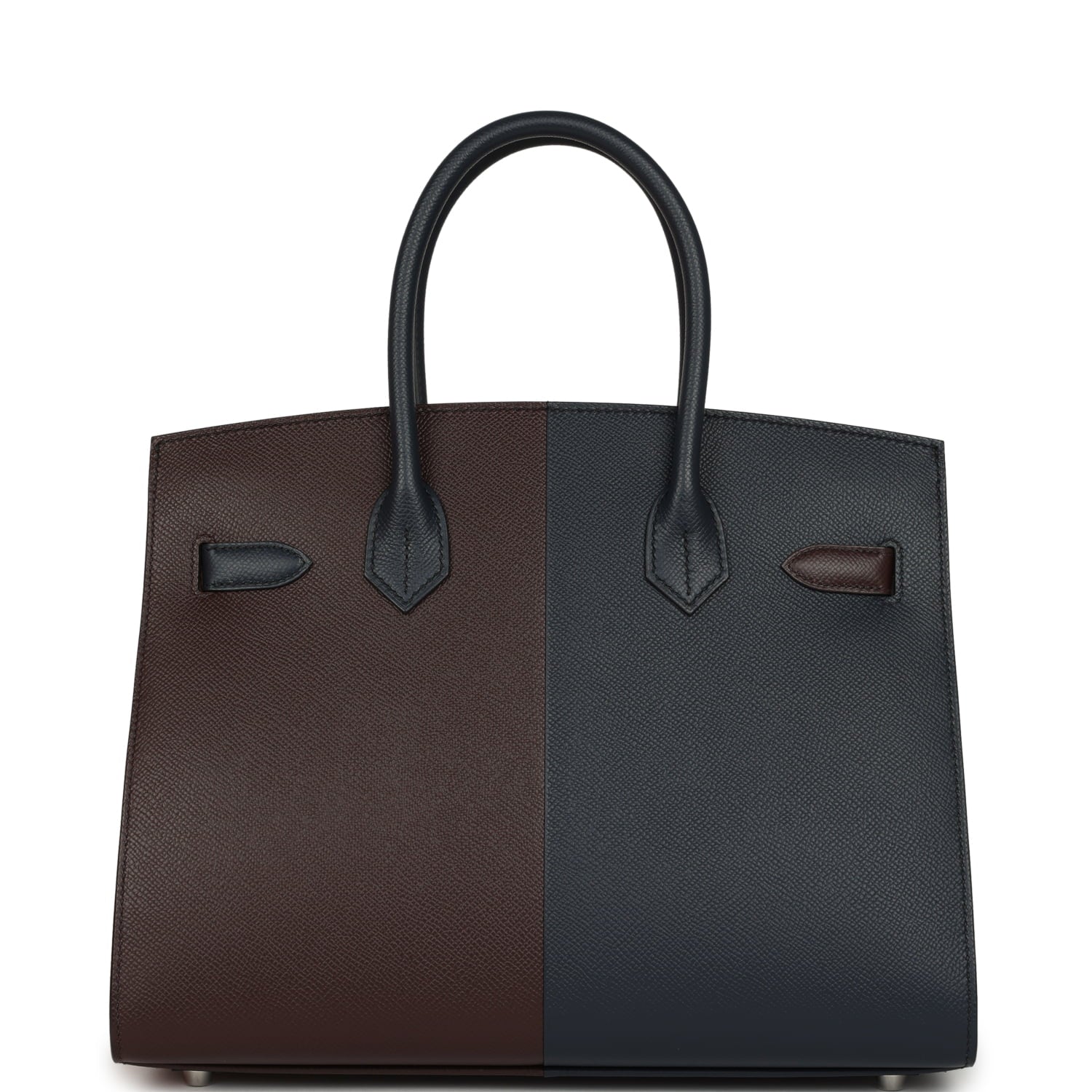 Hermes Casaque Birkin Sellier 30 Rouge Sellier and Bleu Indigo Epsom Palladium Hardware