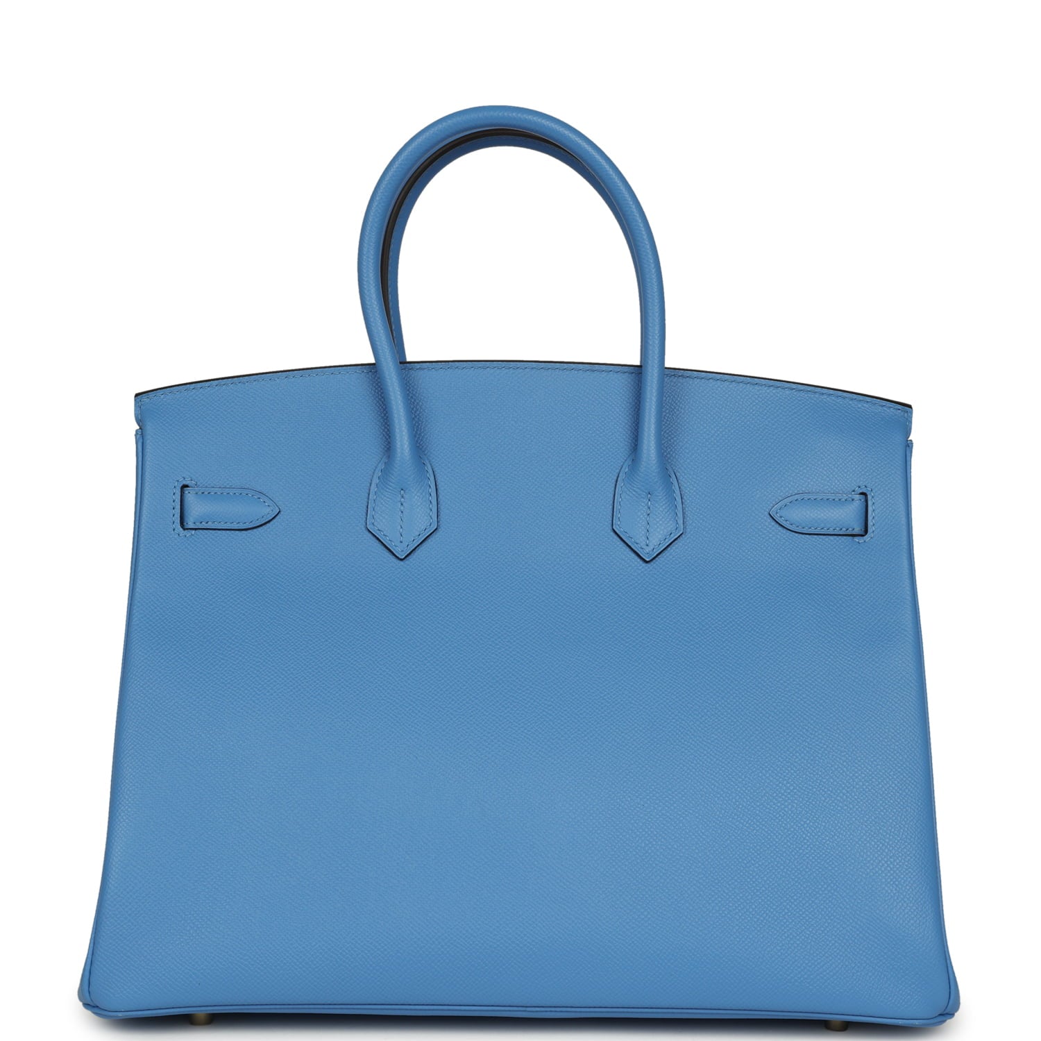 Pre-owned Hermes Birkin 35 Bleu Paradise Epsom Gold Hardware