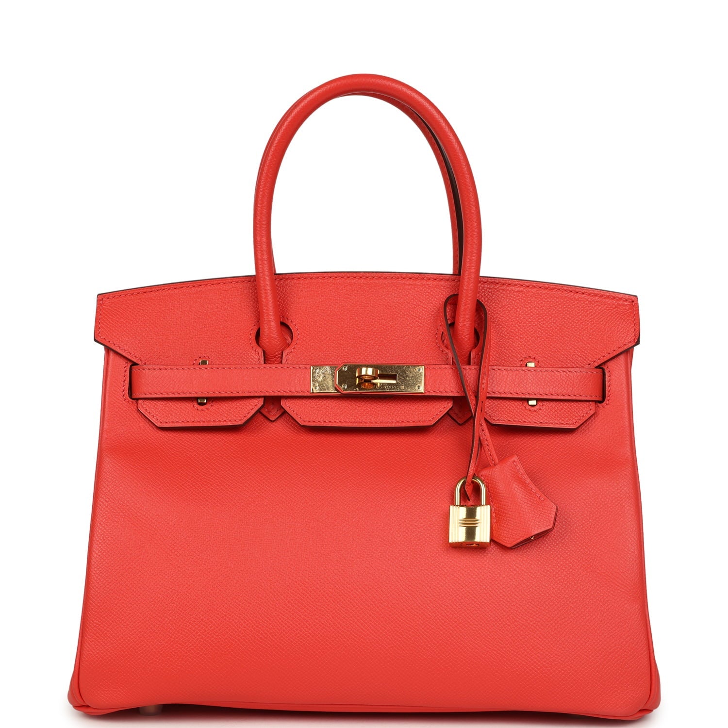 Pre-owned Hermes Birkin 30 Rose Jaipur Epsom Gold Hardware