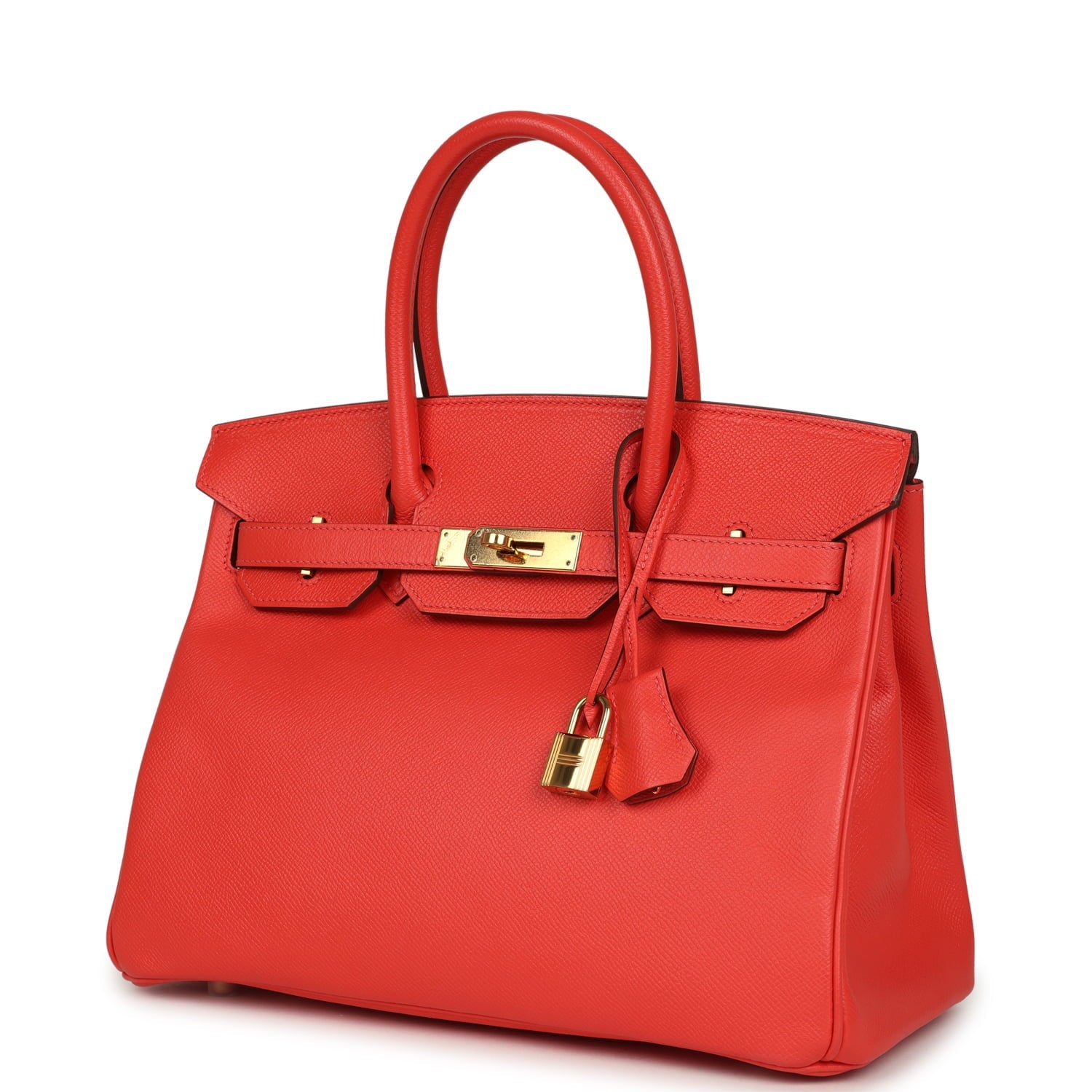 Pre-owned Hermes Birkin 30 Rose Jaipur Epsom Gold Hardware