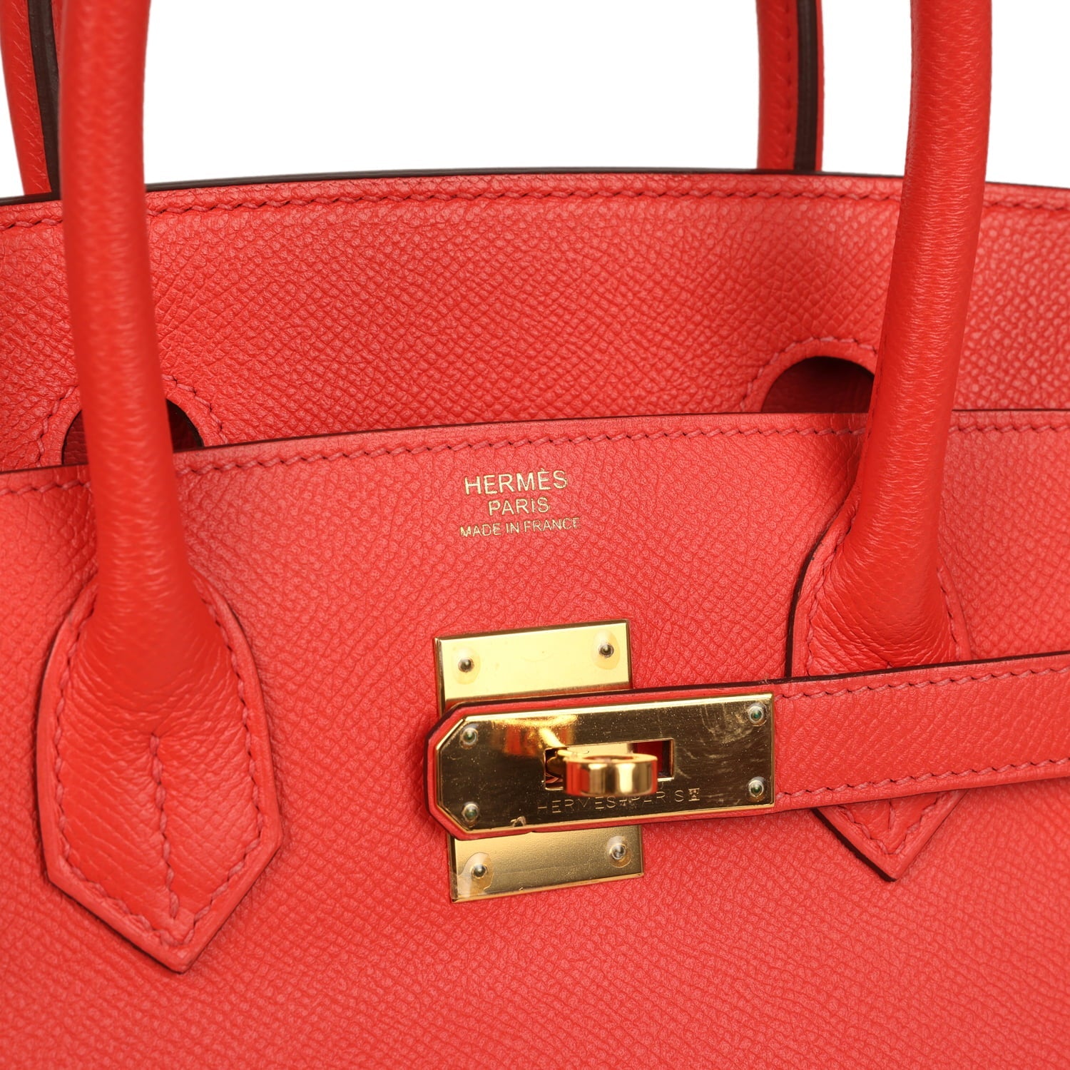 Pre-owned Hermes Birkin 30 Rose Jaipur Epsom Gold Hardware