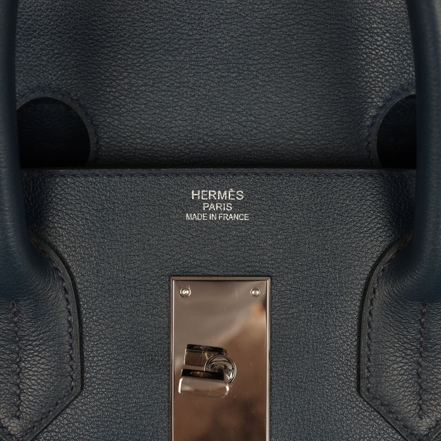 Pre-owned Hermes Birkin HAC 50 Bleu Nuit Toodoo Feutre Wool and Bleu De Malte Evercolor Palladium Hardware