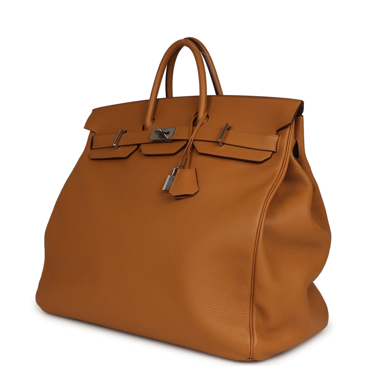 Pre-owned Hermes Birkin HAC 50 Caramel Togo Palladium Hardware