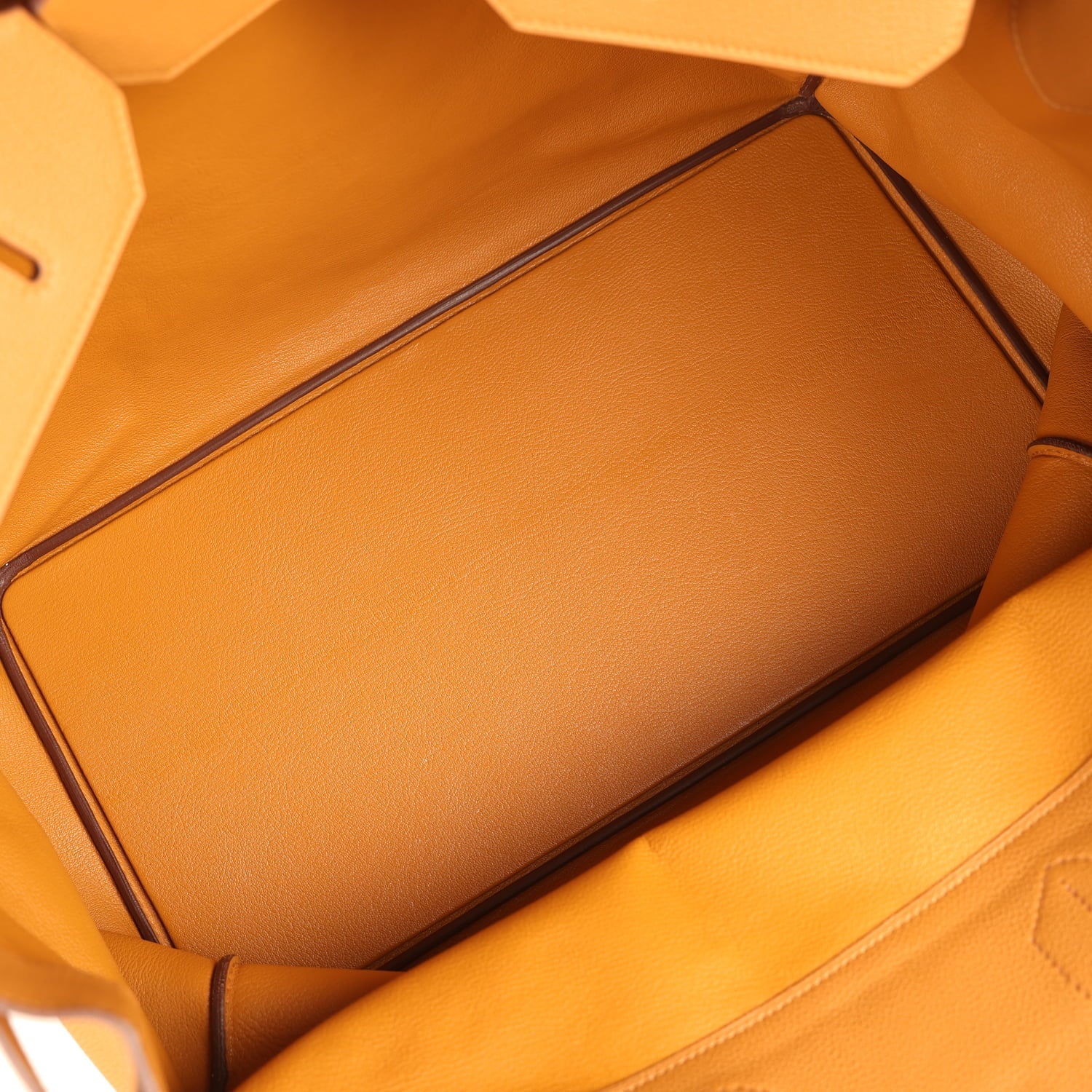 Pre-owned Hermes Birkin HAC 50 Caramel Togo Palladium Hardware