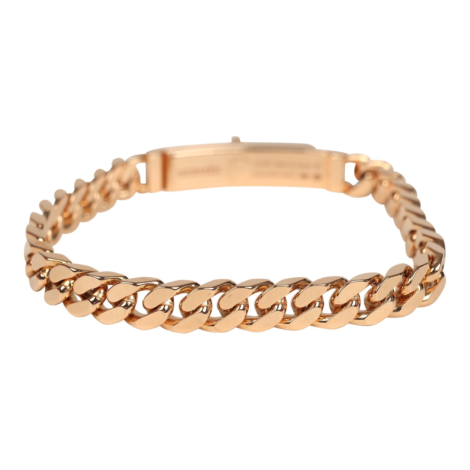 Hermes Kelly Gourmette Bracelet XS 18K Rose Gold Hardware