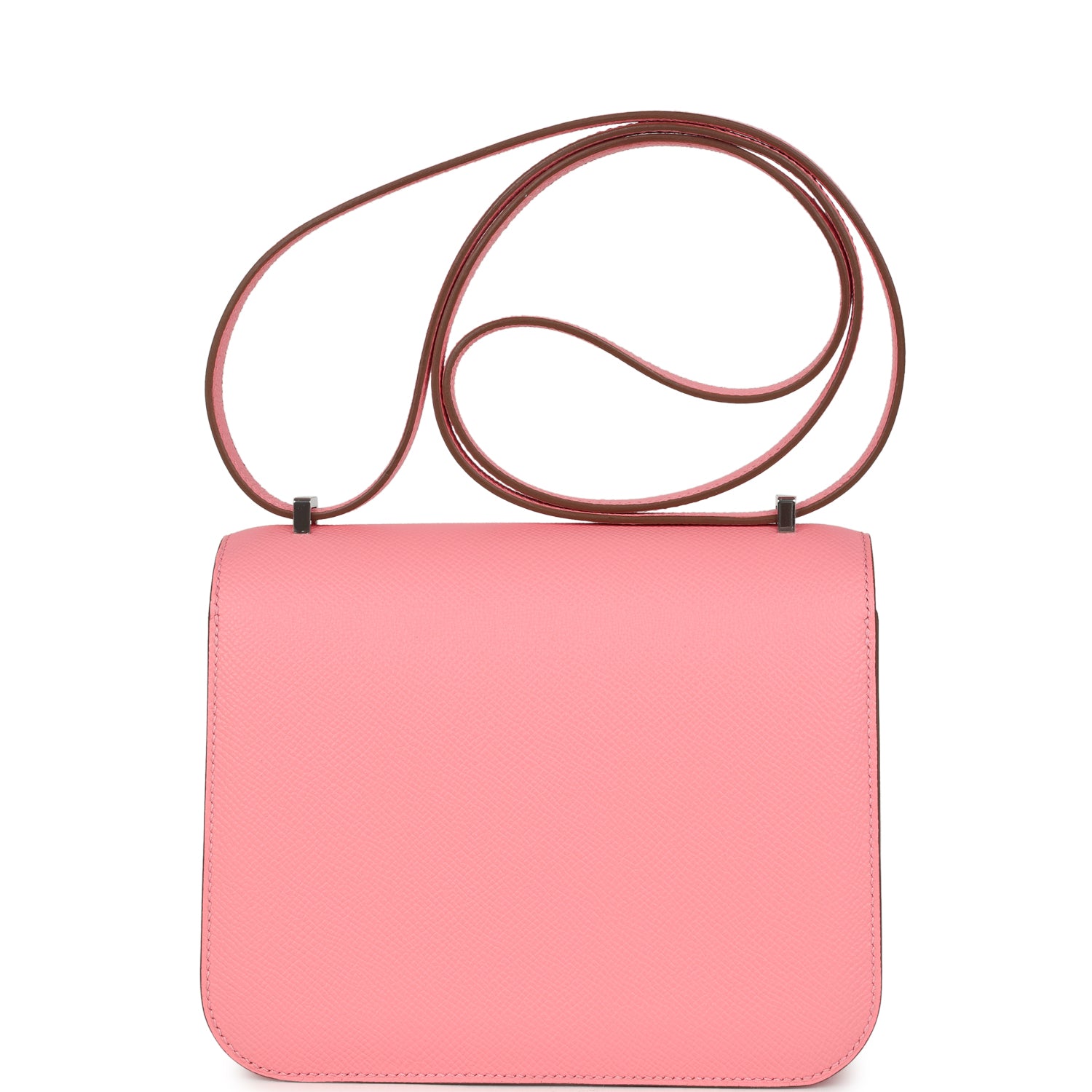 Hermes Constance 18 Rose Confetti Epsom Palladium Hardware