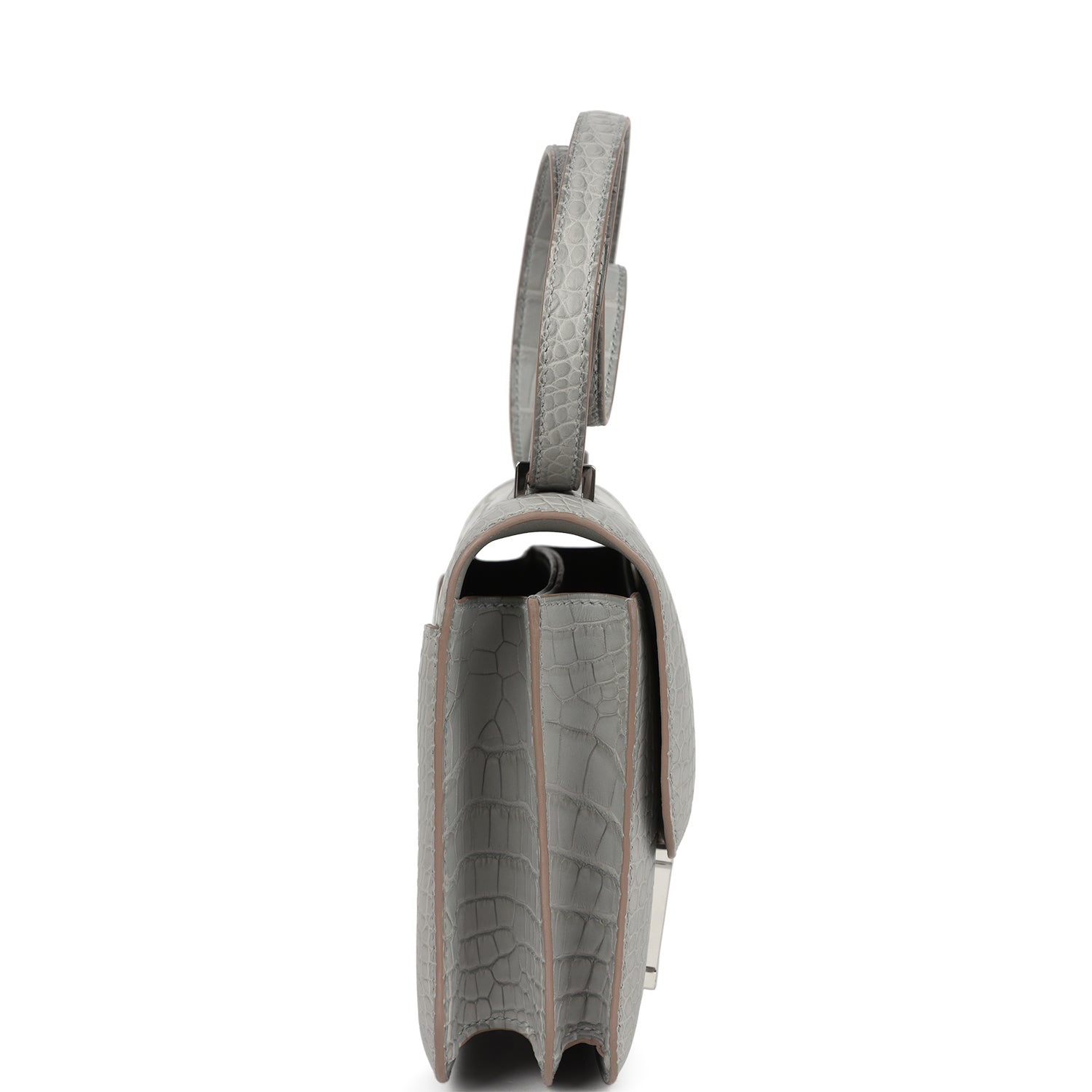 Hermes Constance 18 Gris Perle Matte Alligator Palladium Hardware